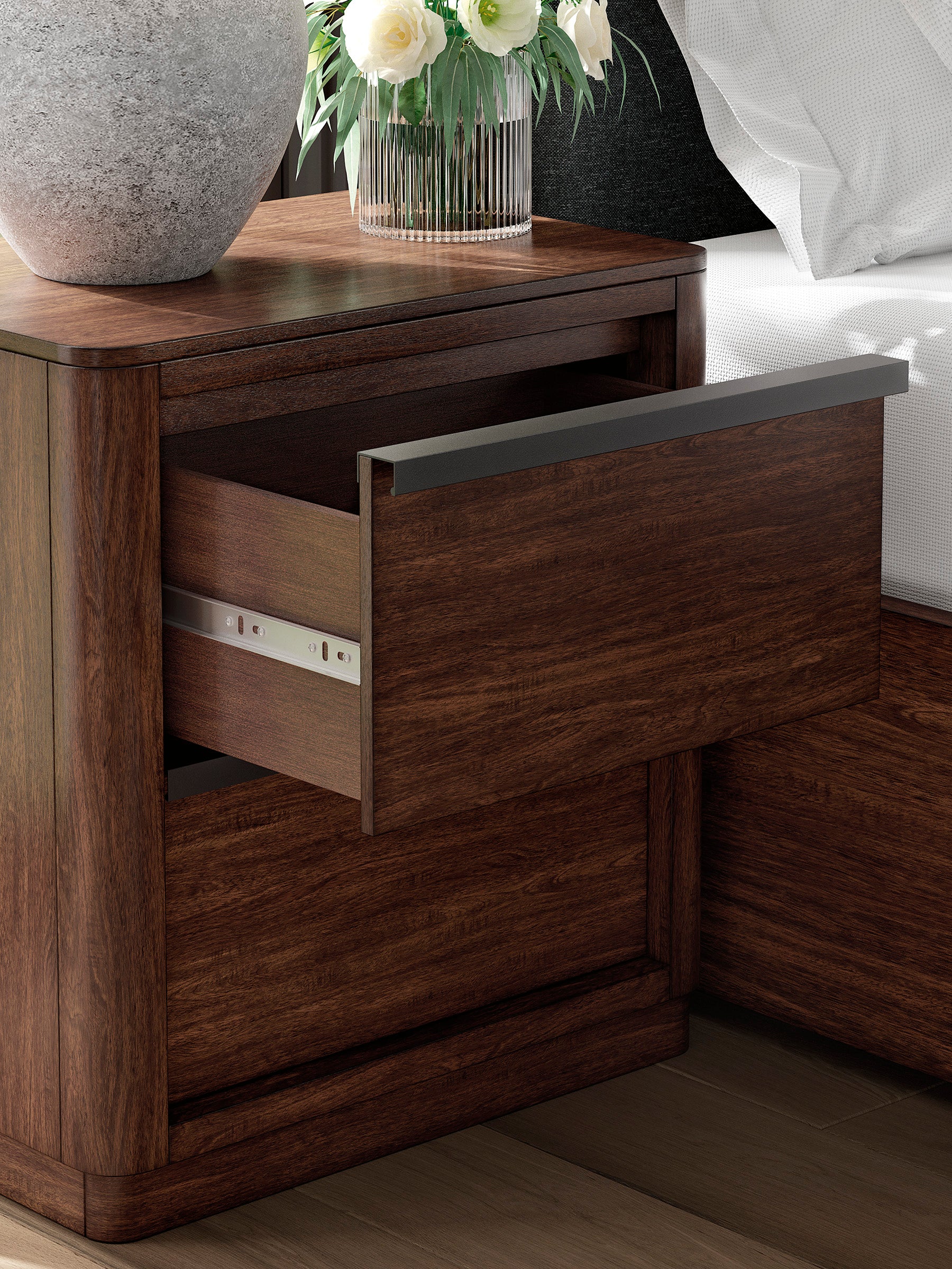 Kendamor Two Drawer Night Stand - Image 6