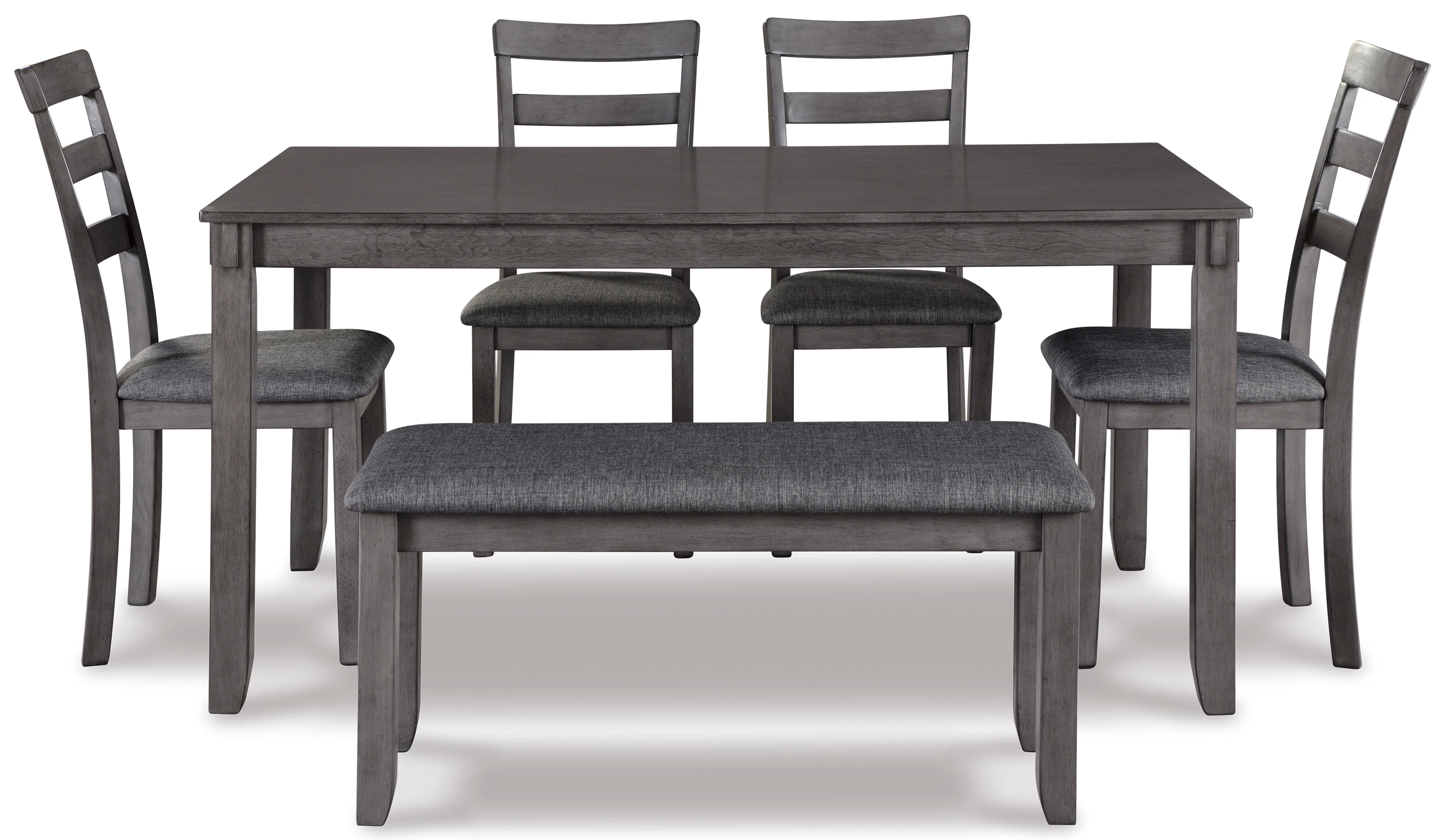 Bridson Dining Table and Chairs with Bench (Set of 6) - Image 5