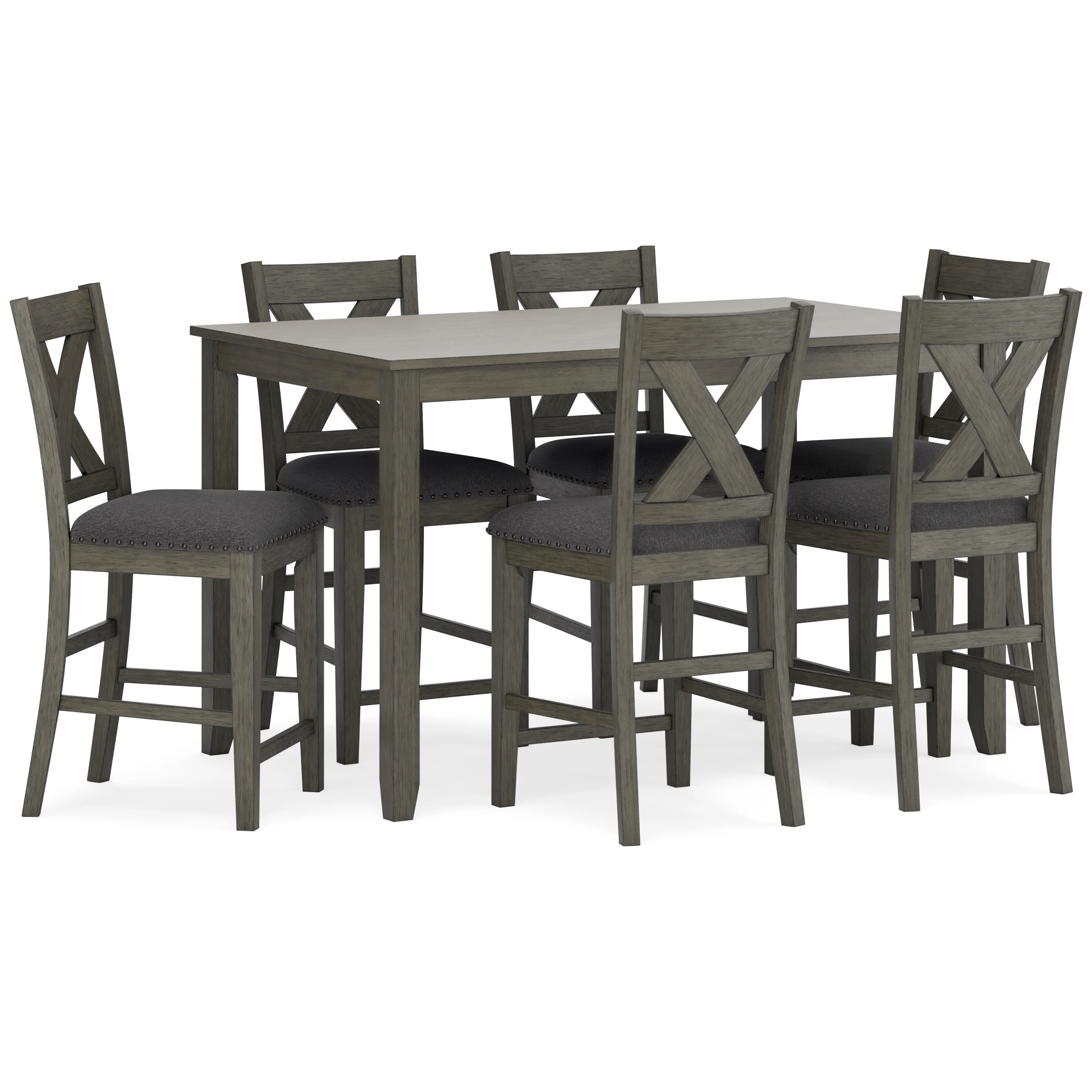 Caitbrook Counter Height Dining Table and Bar Stools (Set of 7) - Image 3