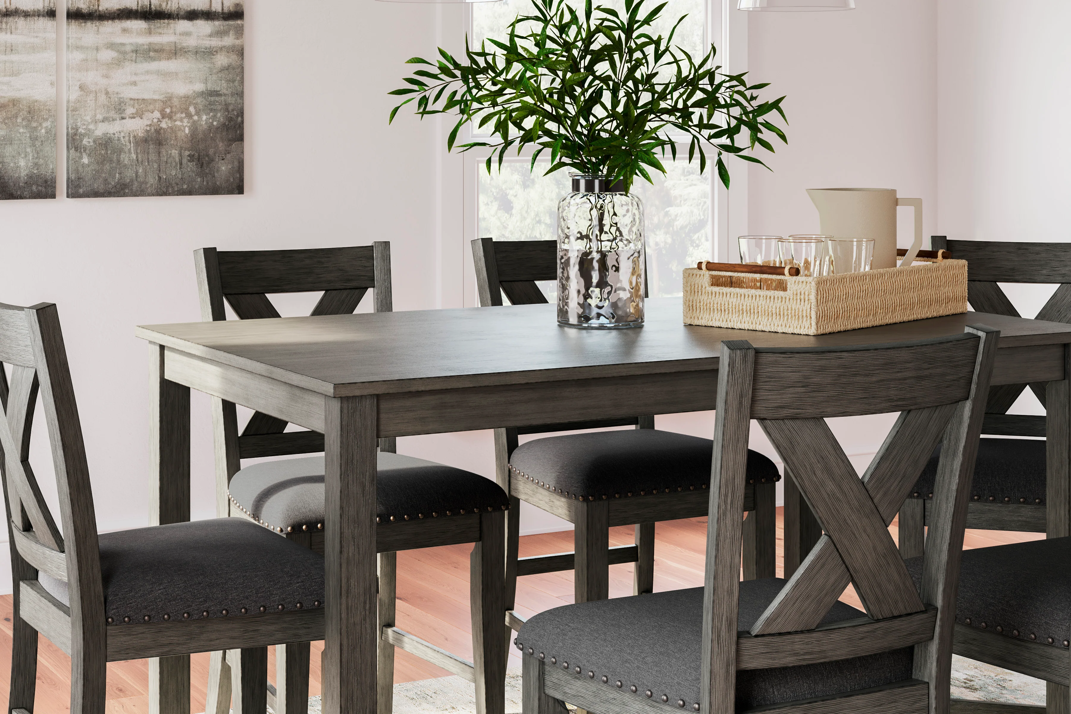 Caitbrook Counter Height Dining Table and Bar Stools (Set of 7) - Image 4
