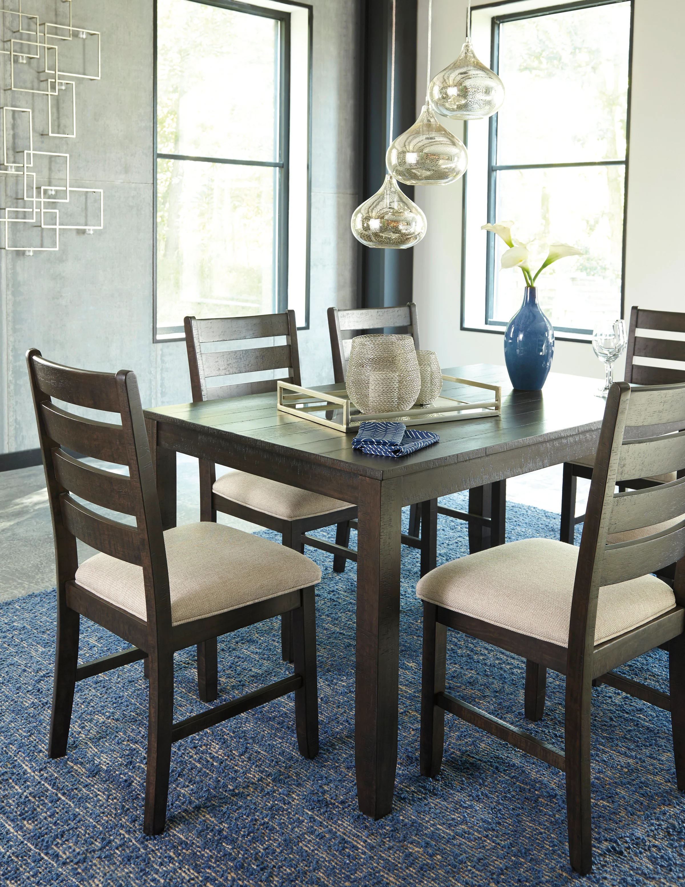 Rokane Dining Table and Chairs (Set of 7) - Image 5