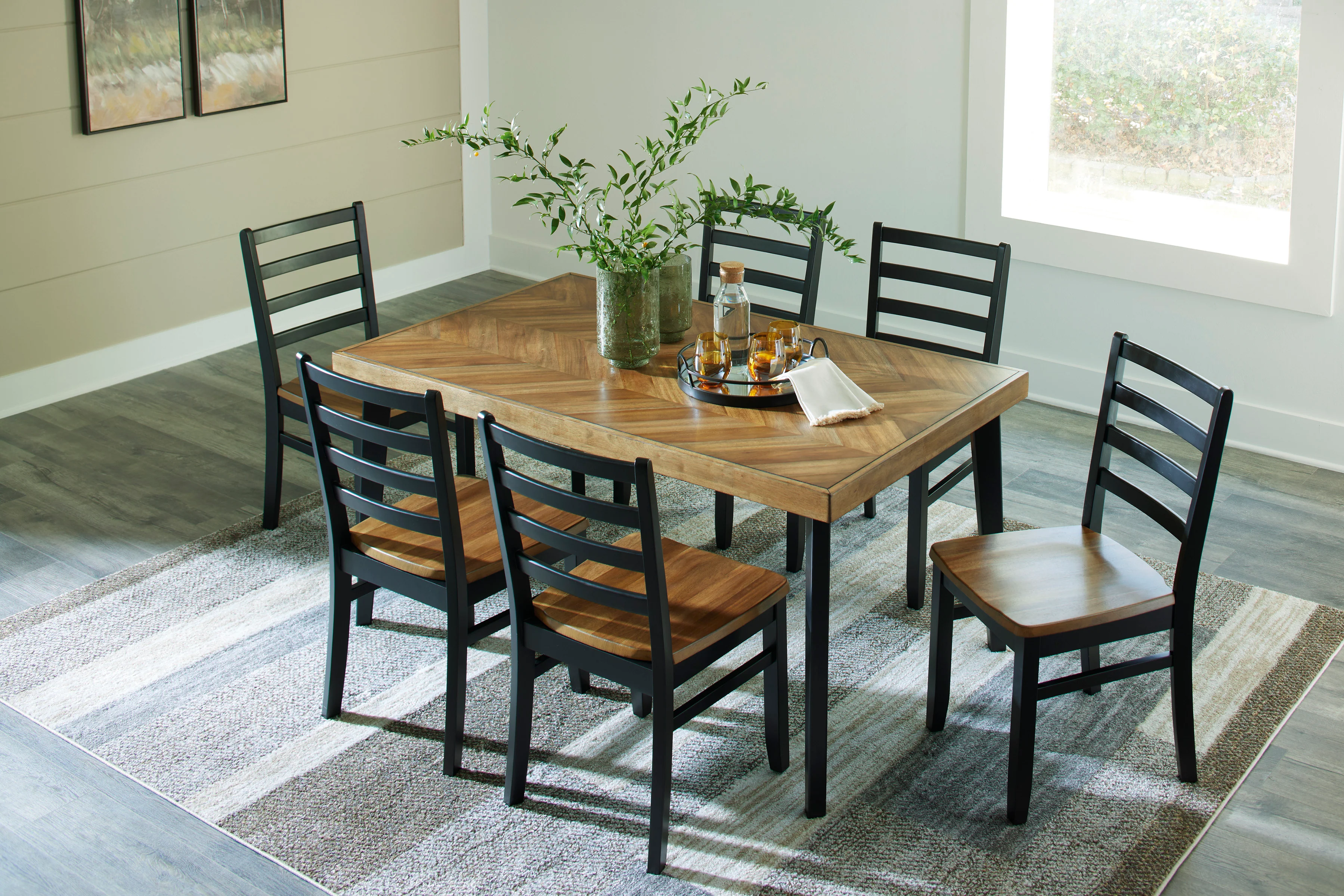 Blondon Dining Table and 6 Chairs (Set of 7) - Image 5