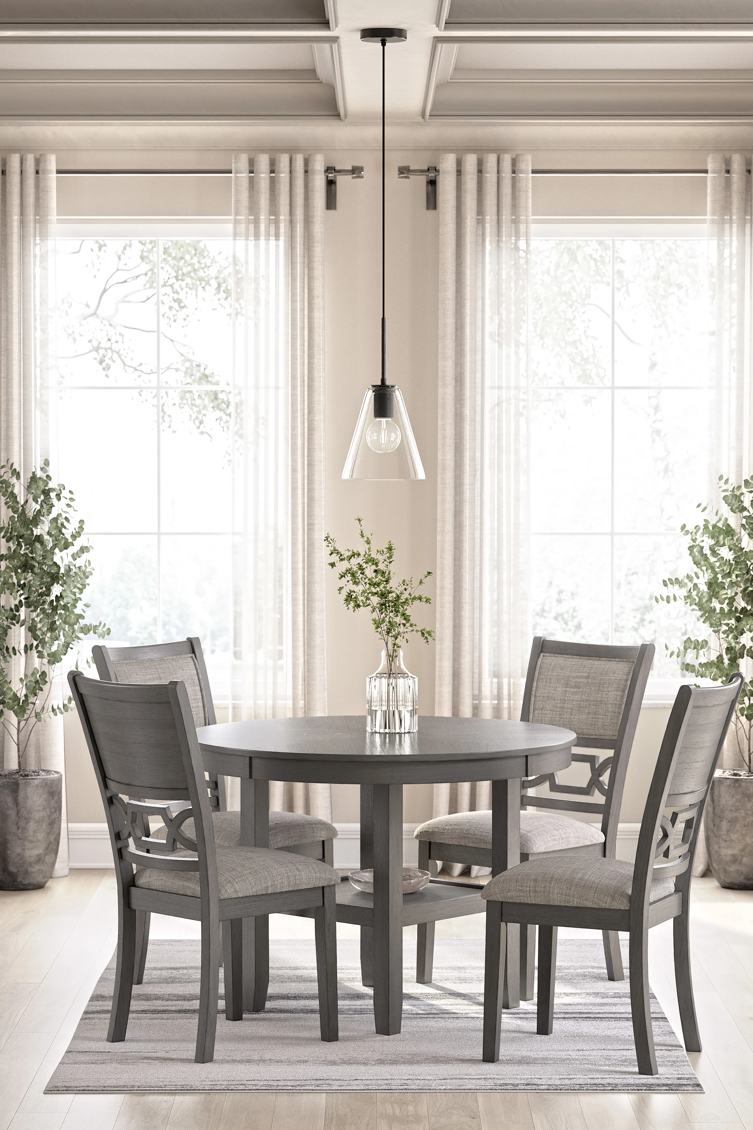 Wrenning Dining Table and 4 Chairs (Set of 5) - Image 3