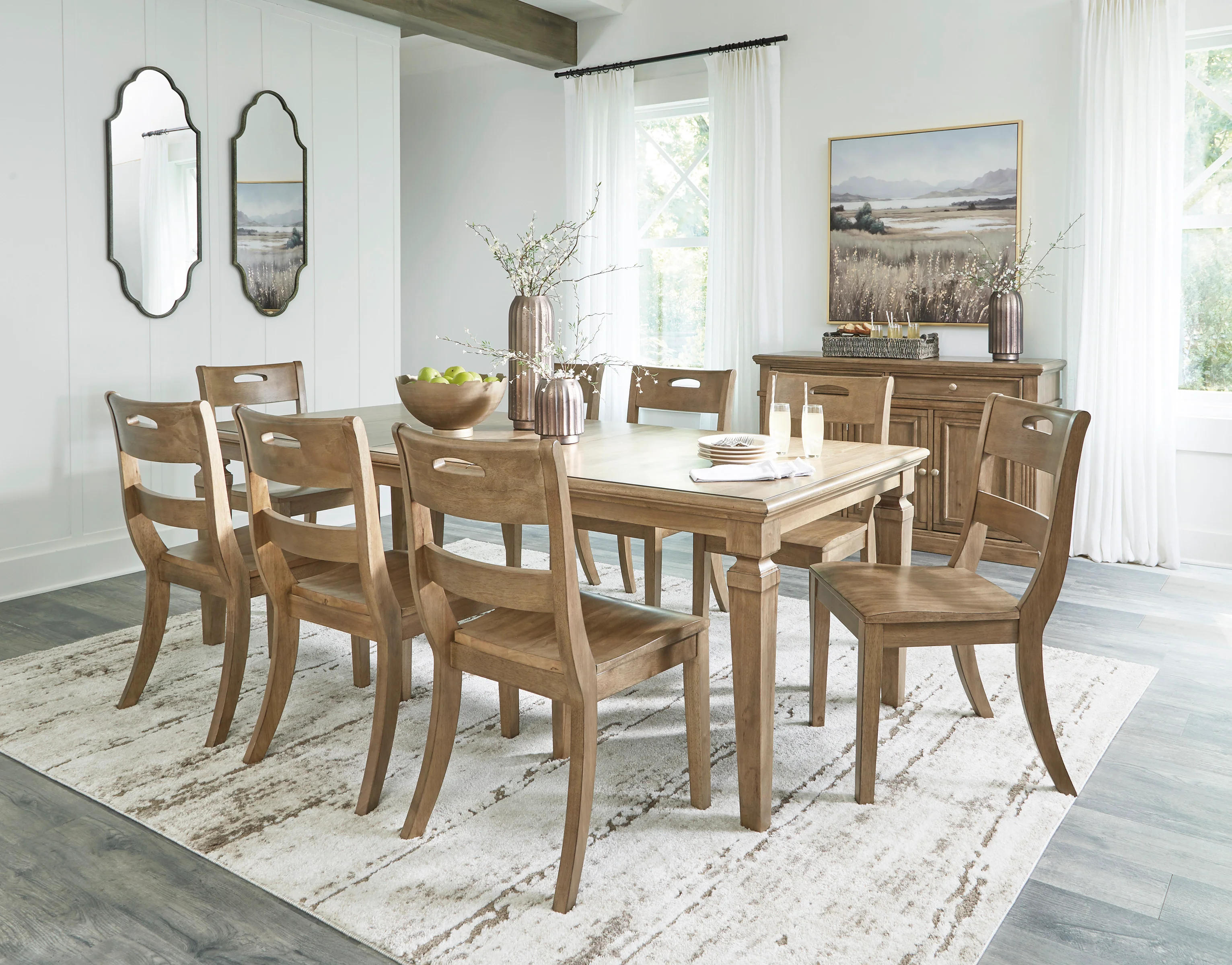 MYLARKEN Dinning table set (Table+ 8 chairs) - Image 5