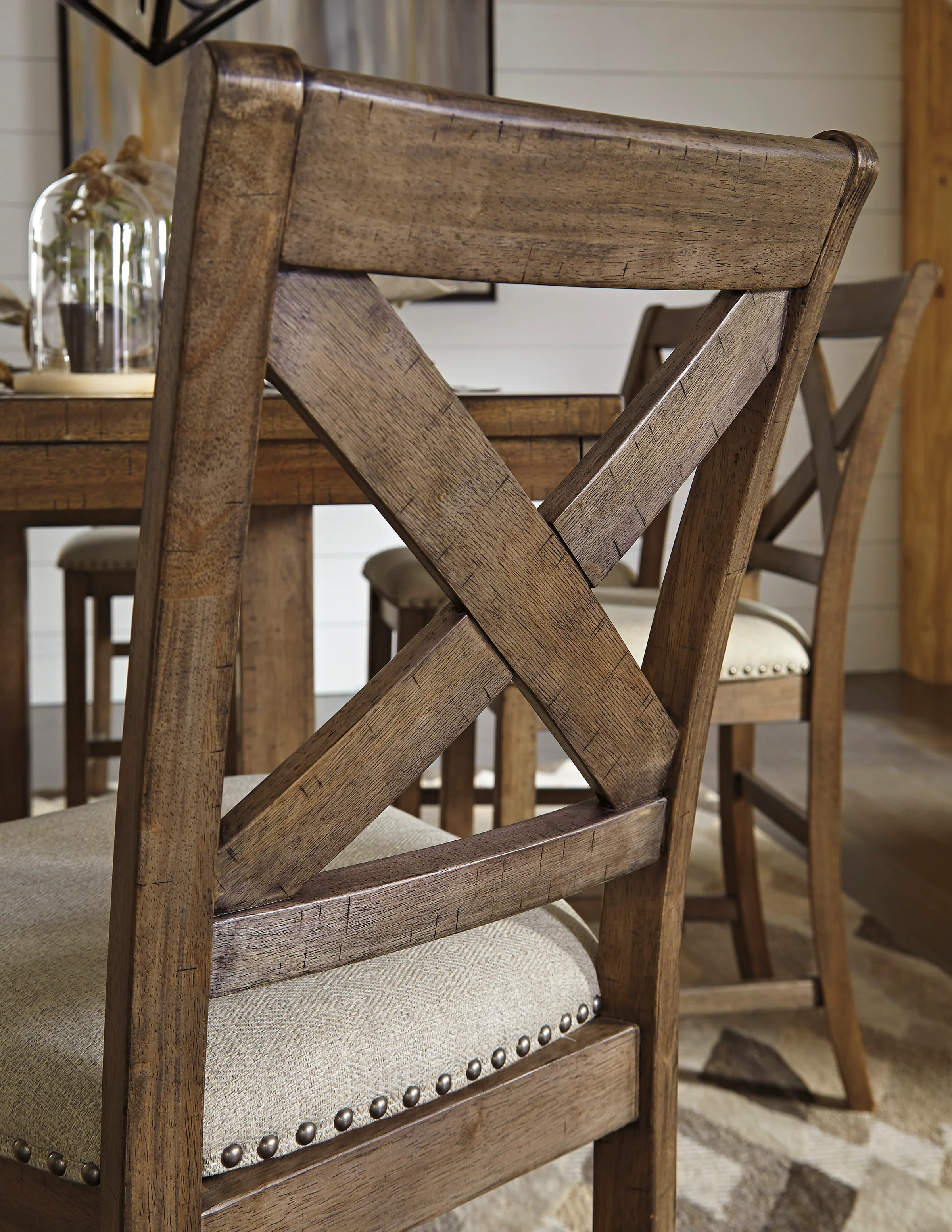 MORIVILLE Dinning table set (Table+ 4 Barstool) - Image 5