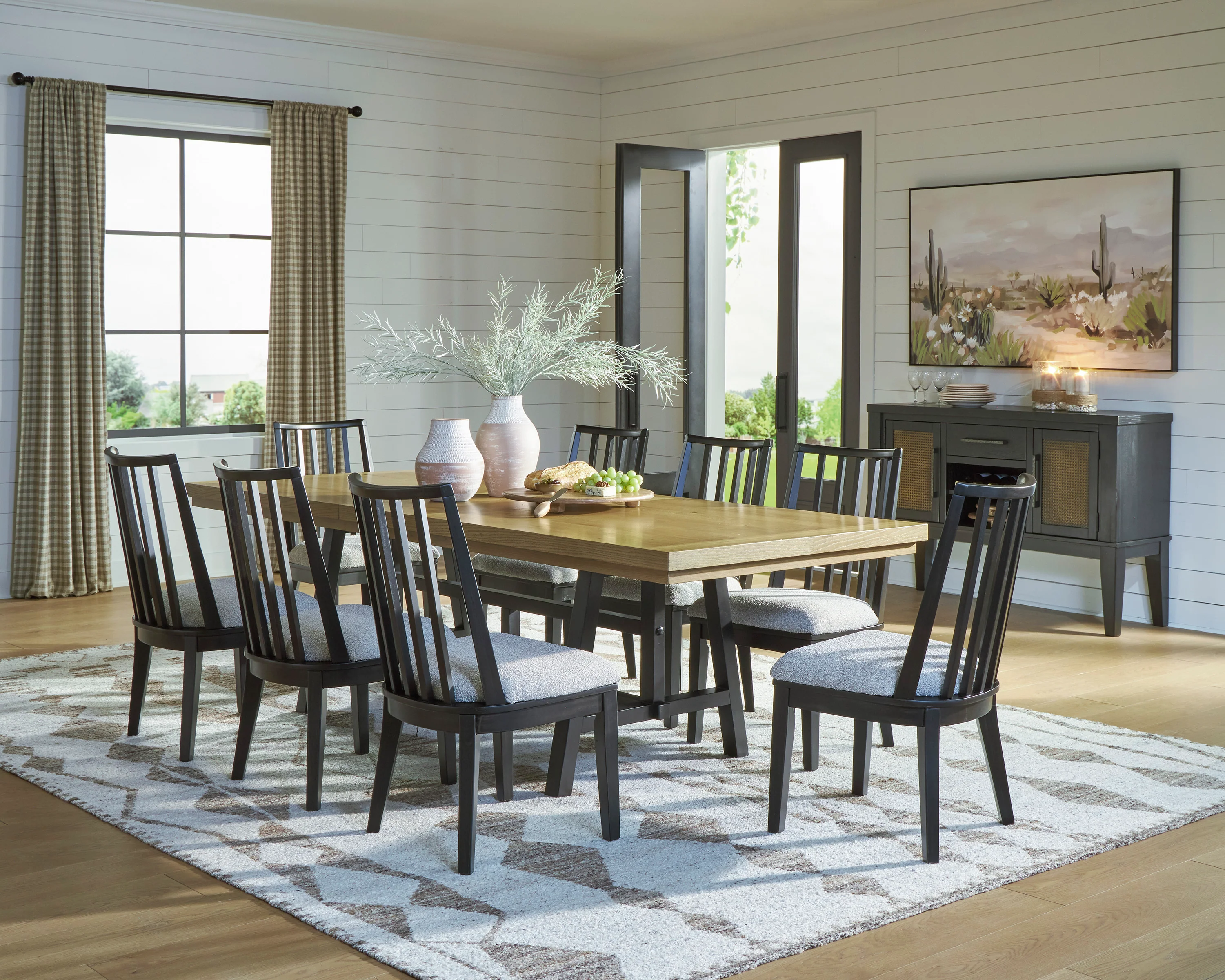 Galiden Dinning table set (Table+ 8 Chairs)