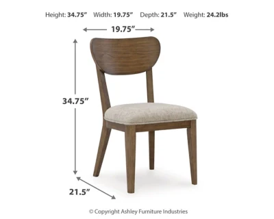 Roanhowe Dining set with 4 chair - Image 9