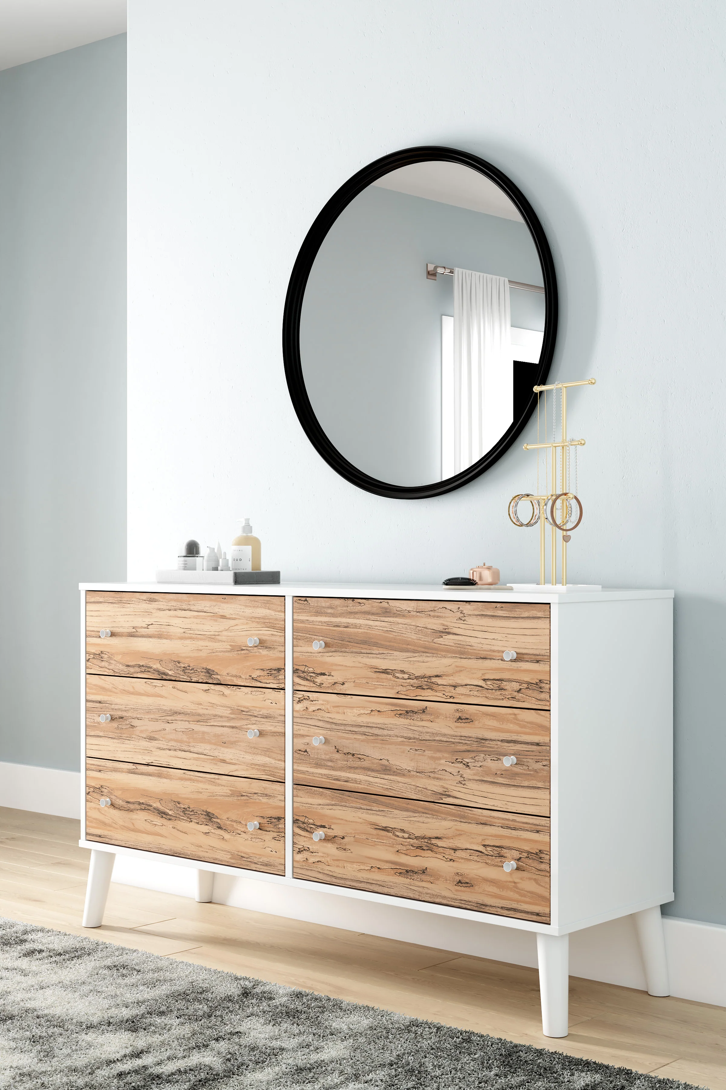 Piperton Bedroom set (Bed+dressor+2 Nightstands) - Image 18