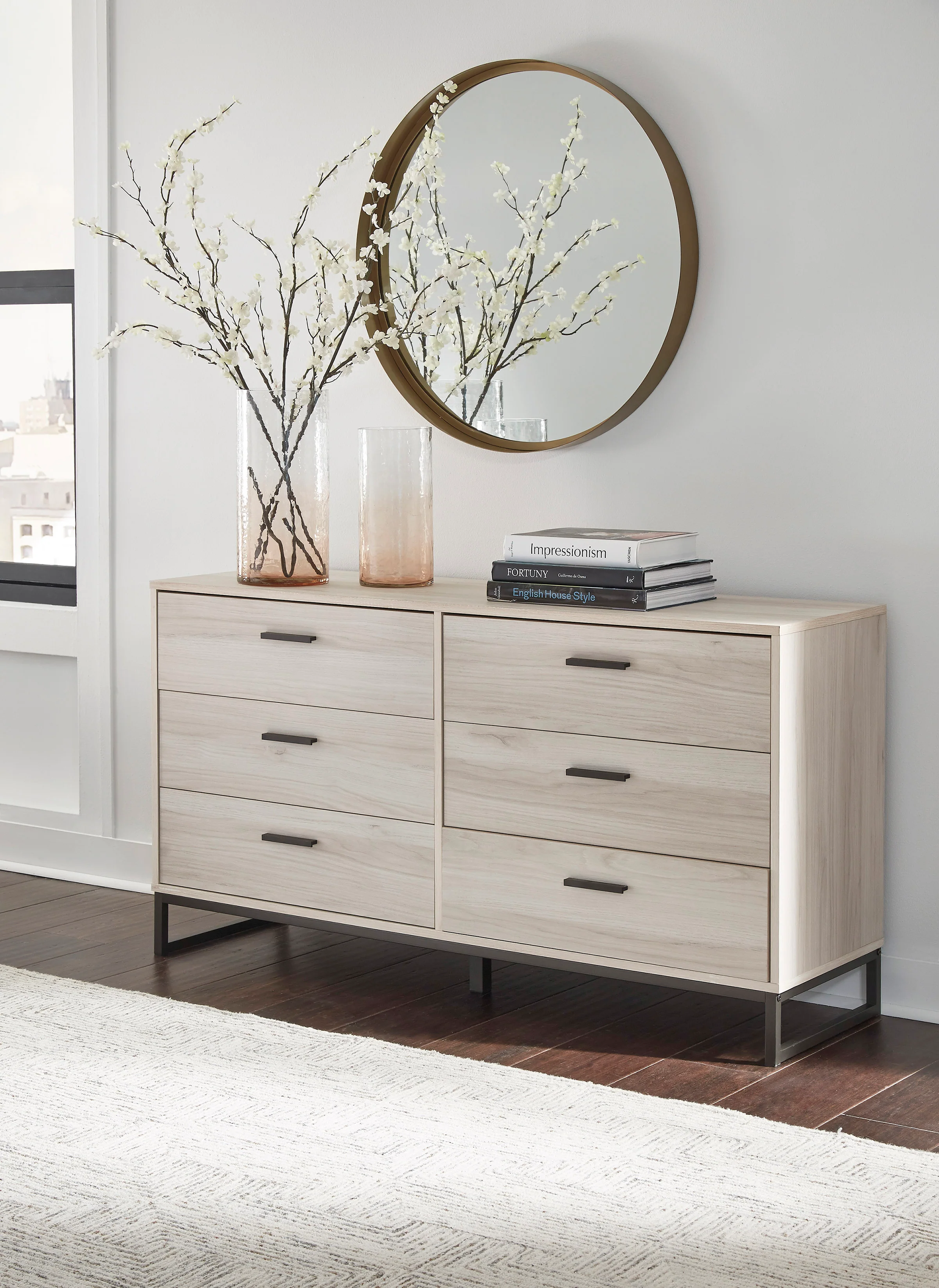 Socalle Bedroom set (Bed+dressor+2 Nightstands) - Image 8