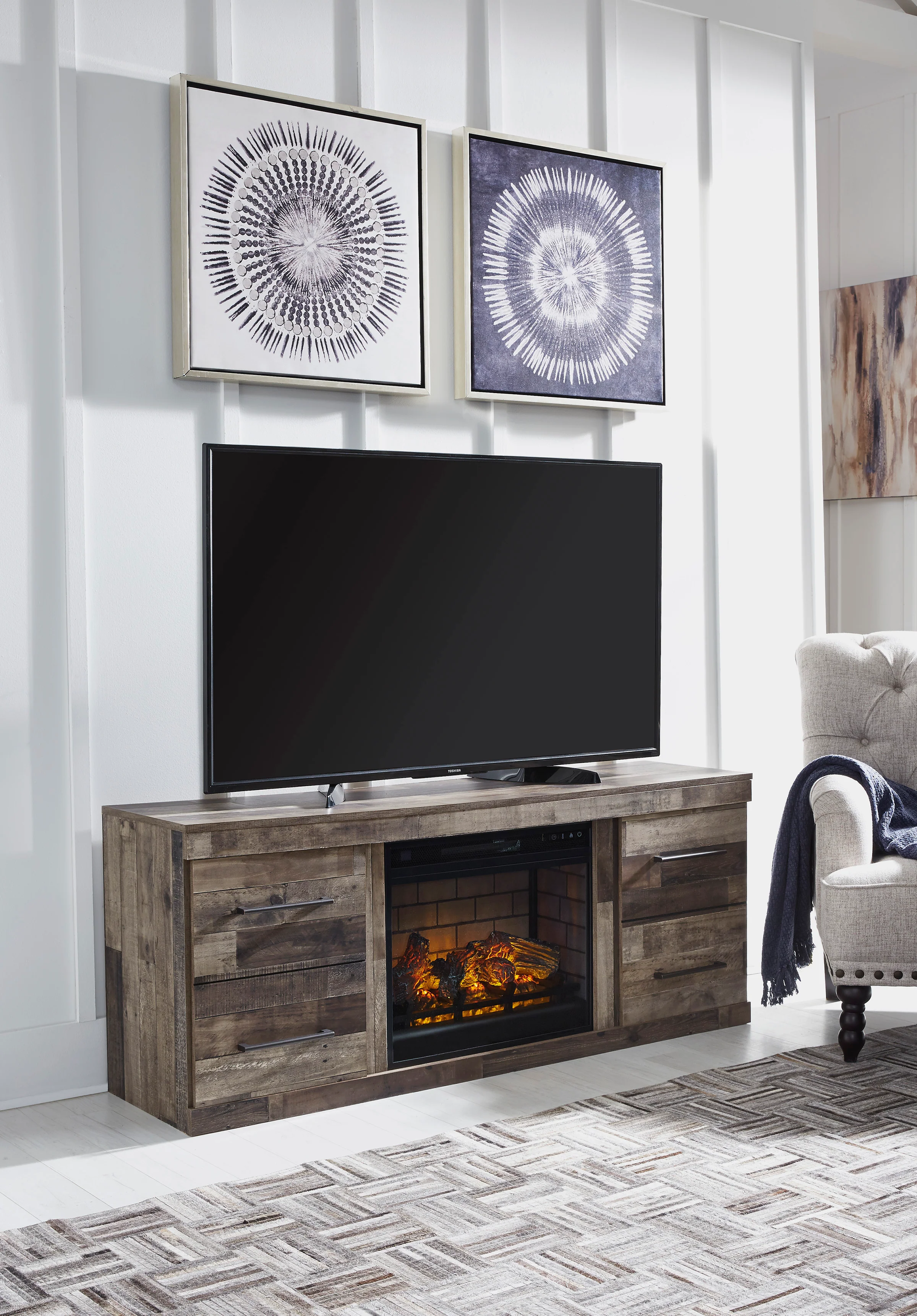 Derekson LG TV Stand With Fireplace Option - Image 9