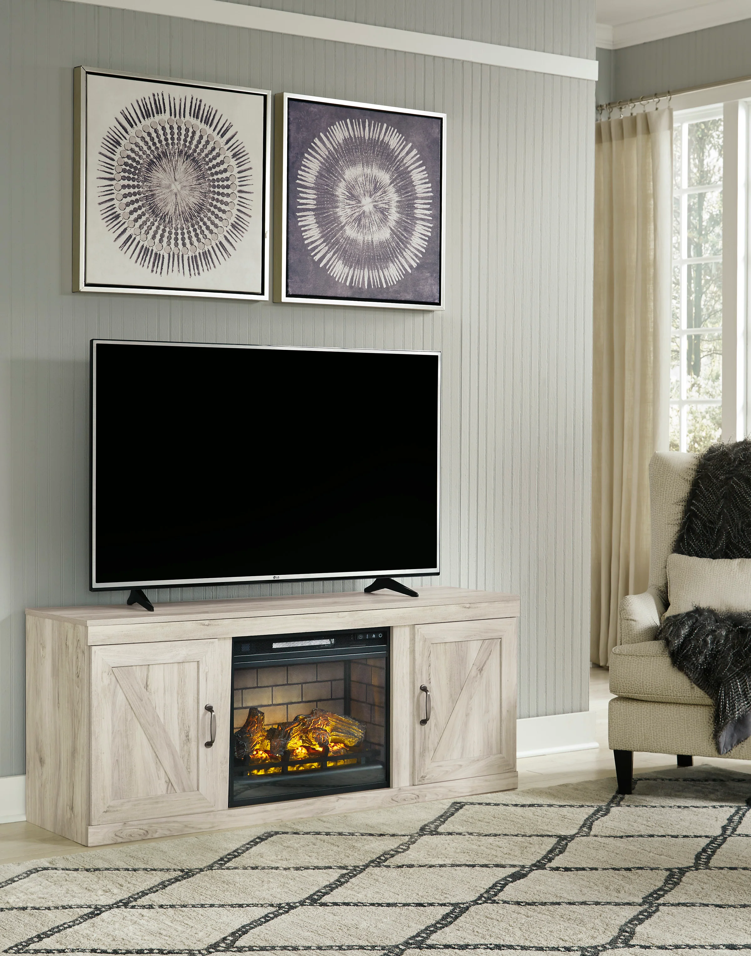 Bellaby LG TV Stand With Fireplace Option - Image 13
