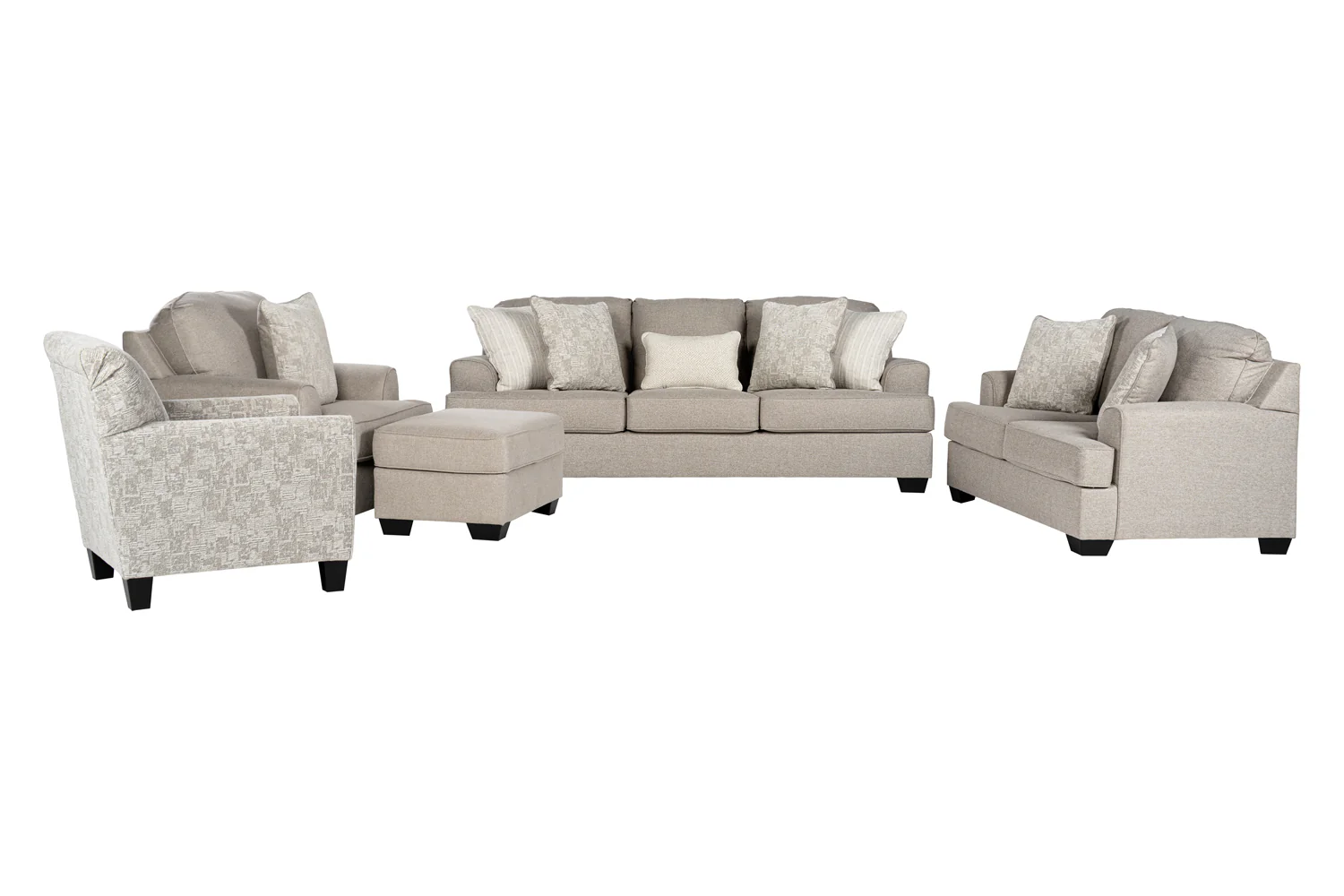Velvet Beast Sofa Set (3+2+1+ottoman+Accent chair) - Image 10