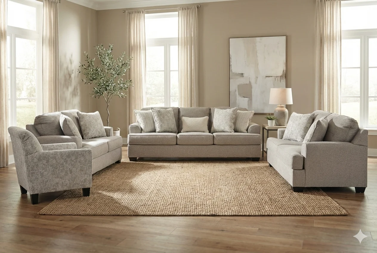 Velvet Beast Sofa Set (3+2+2+Accent chair) - Image 4