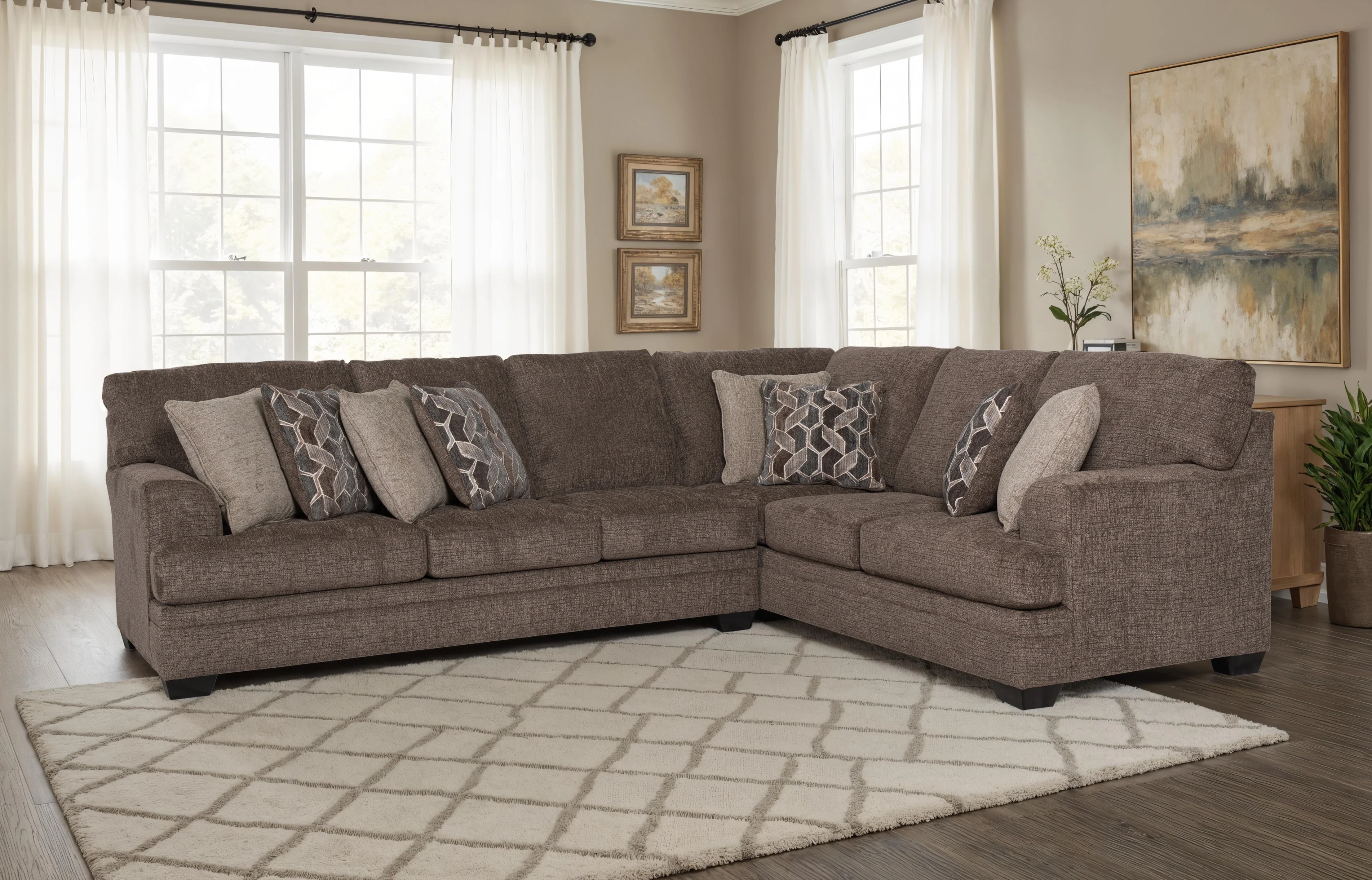 Avellin 6-Seater Sectional Sofa Set