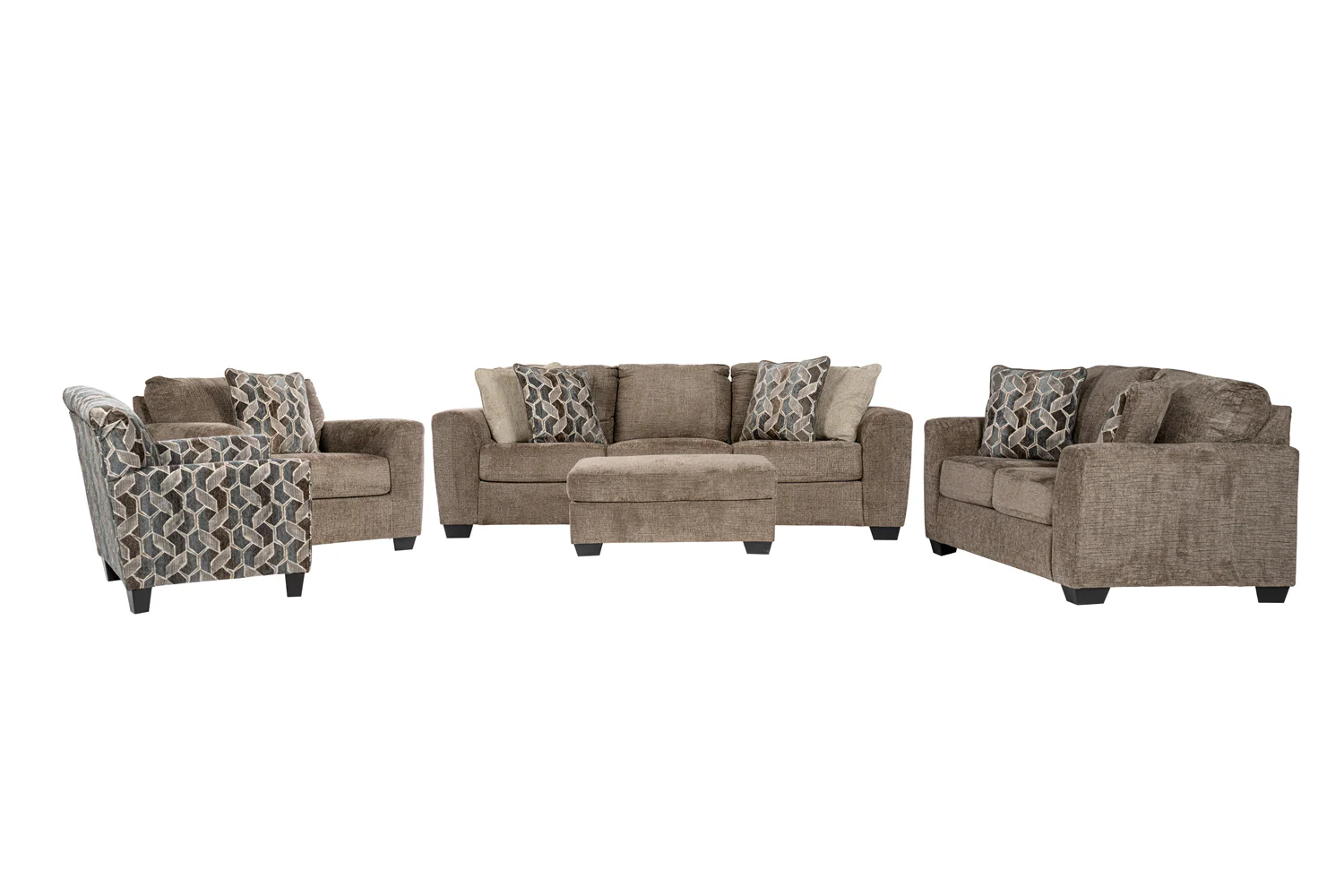 Noxfern Sofa set (3+2+1) + Accent Chair + Ottoman - Image 4