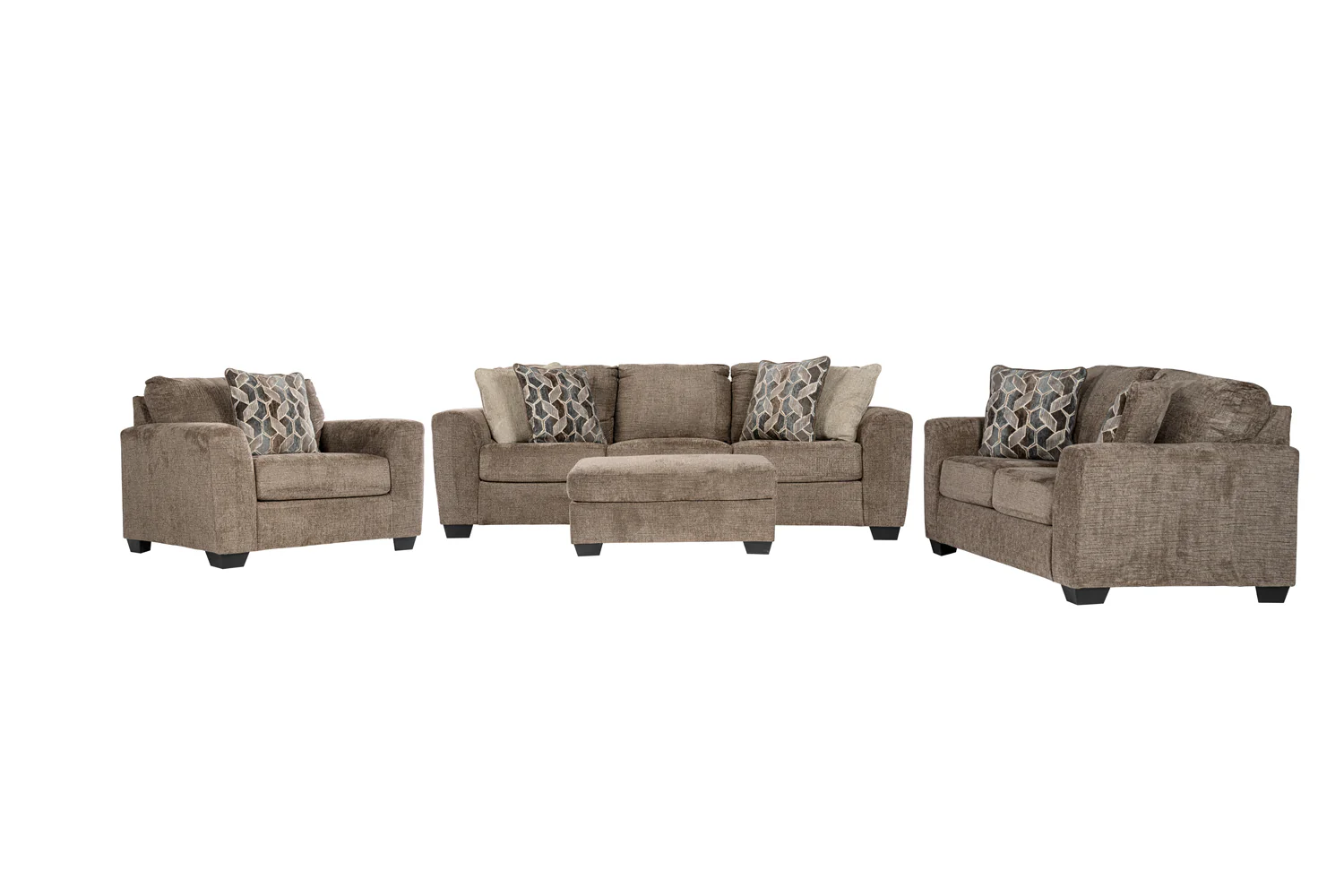 Noxfern Sofa set (3+2+1) + Ottoman - Image 2