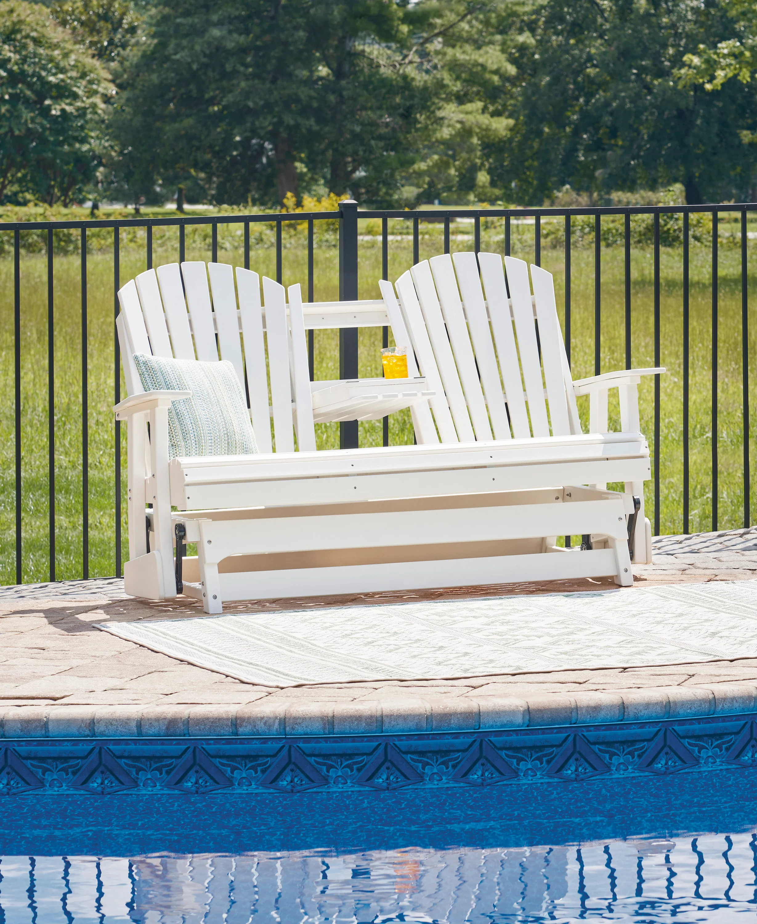 Fairen Trail Glider Loveseat - Image 3
