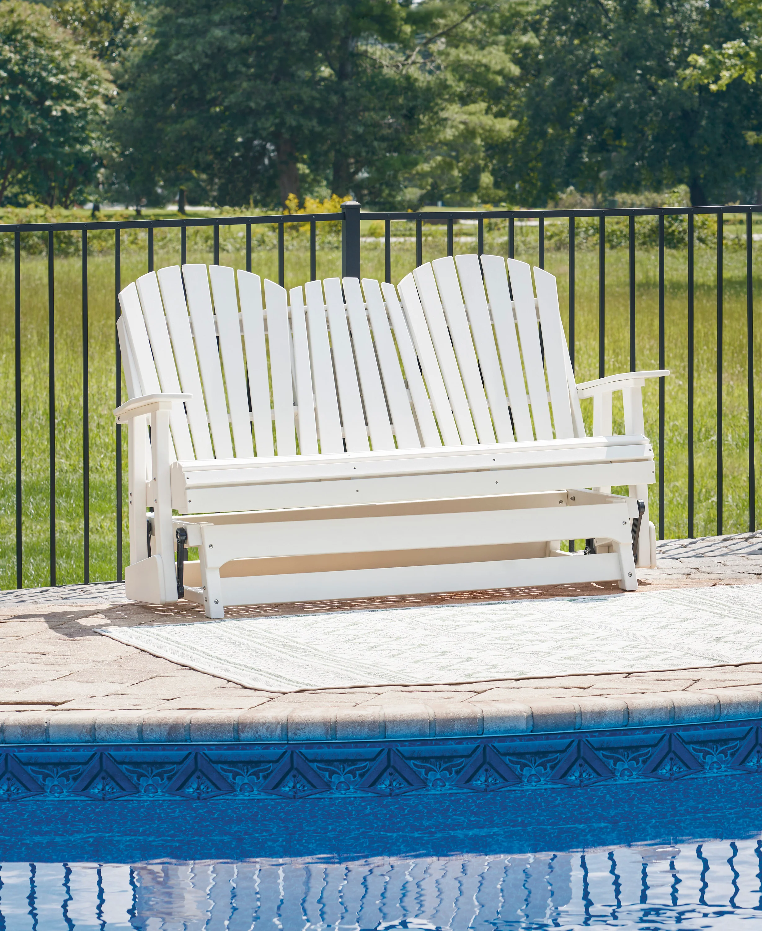 Fairen Trail Glider Loveseat - Image 7