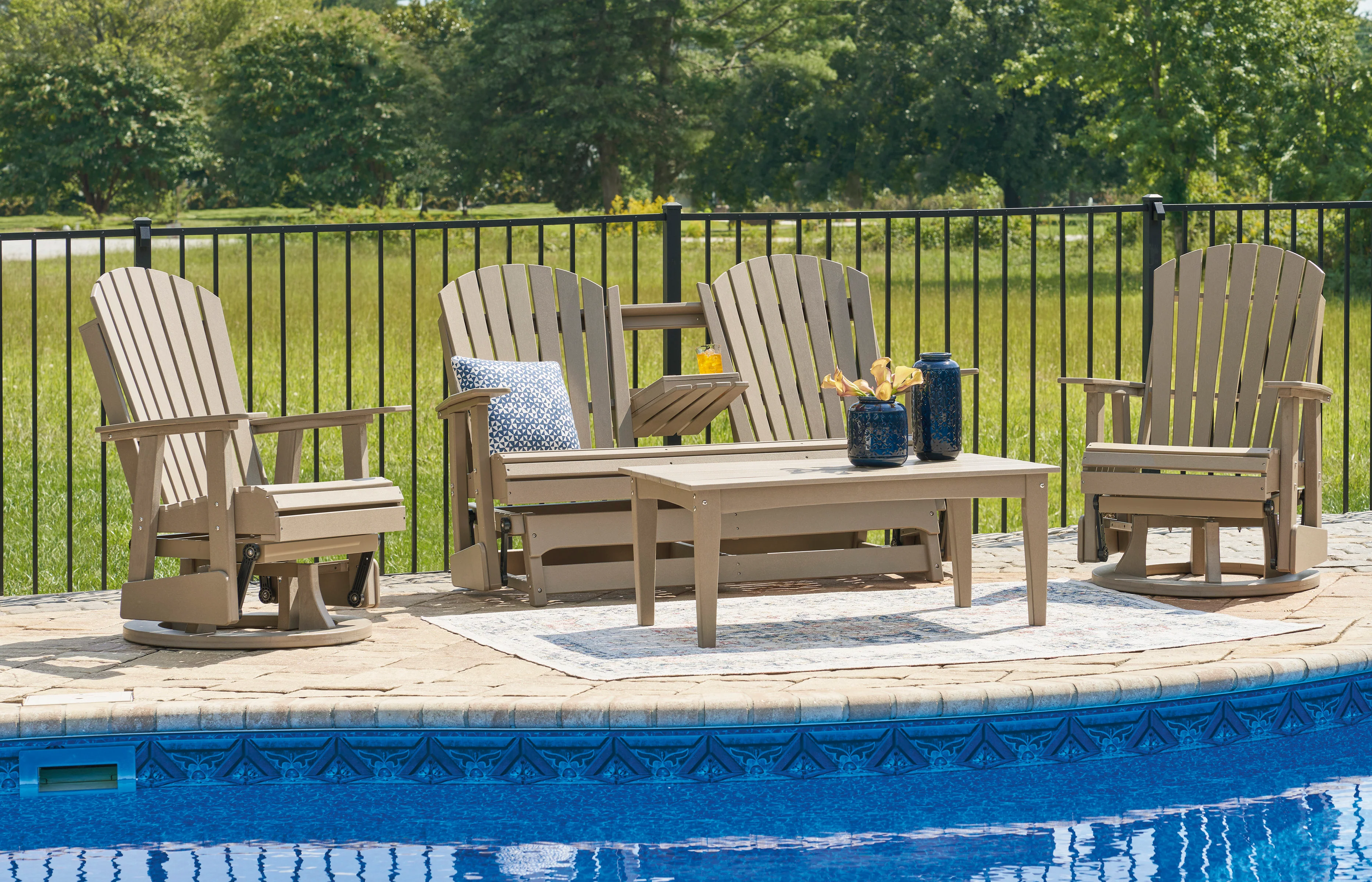 Hyland Wave Treasure Swivel Glider Chair - Image 9