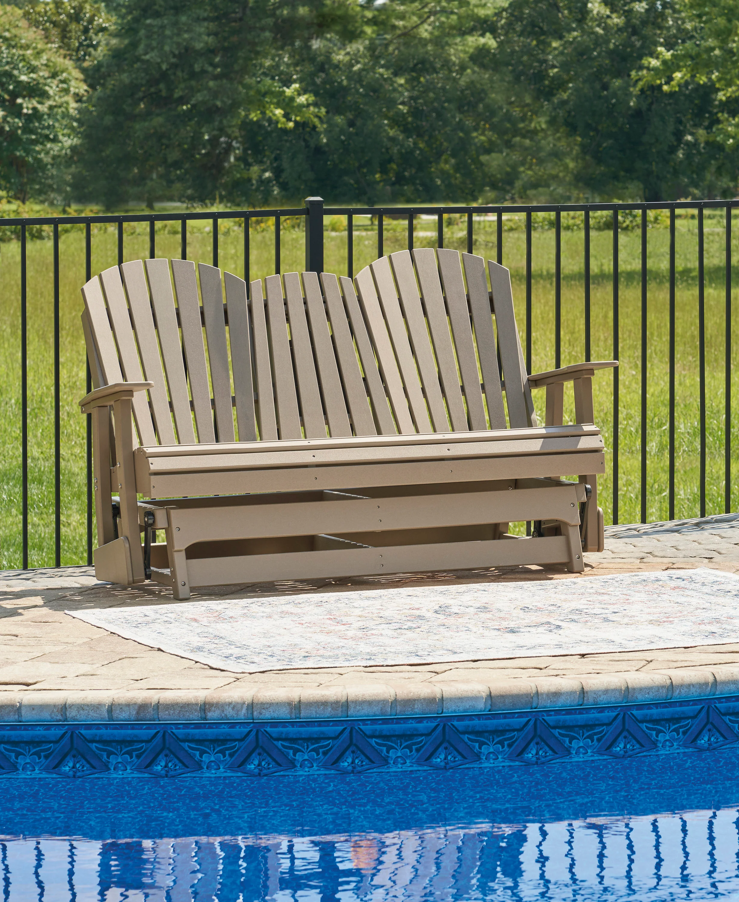 Hyland Wave Treasure Glider Loveseat - Image 4