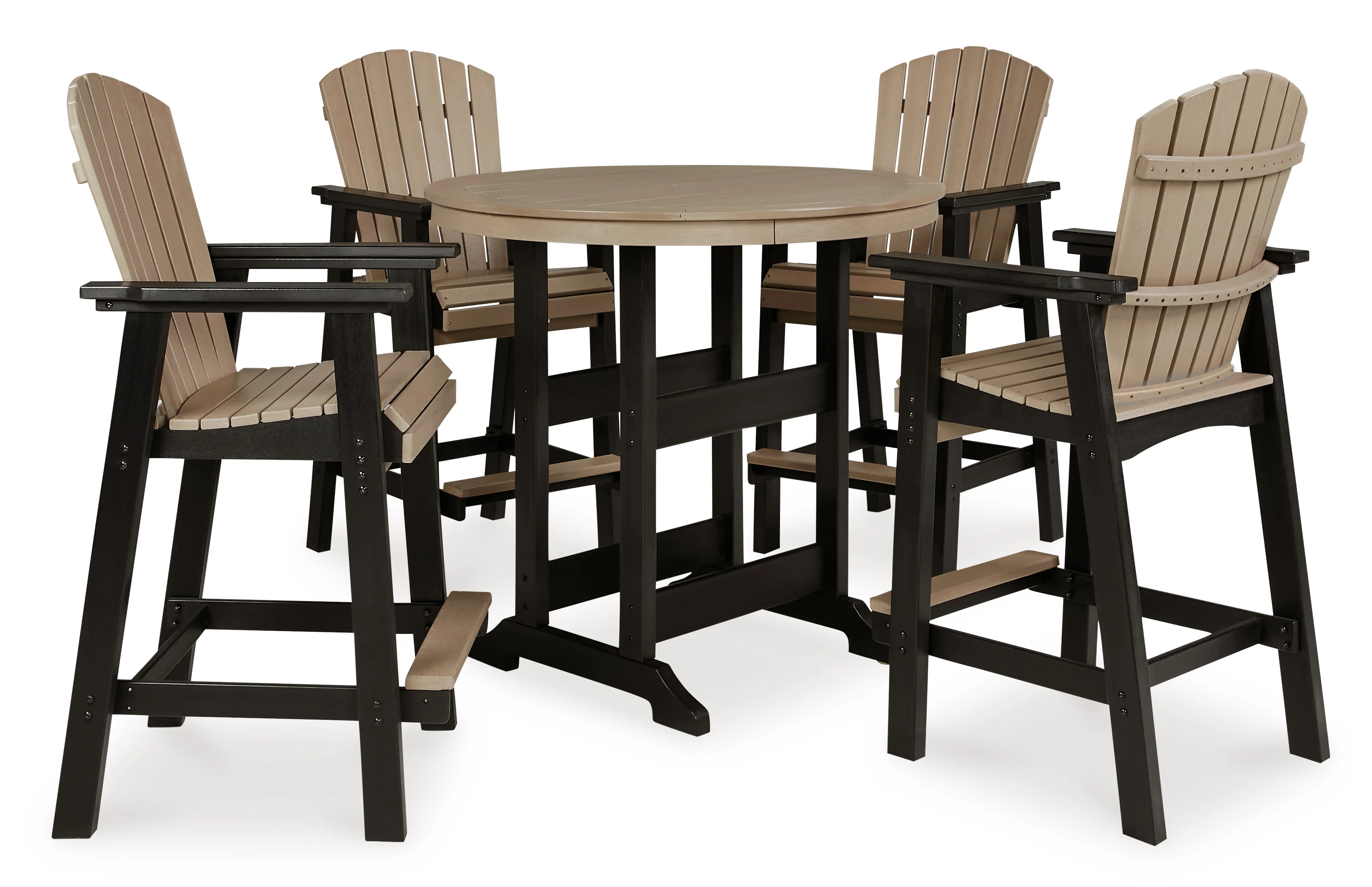 Fairen Trail Outdoor Table Set With 4 Barstool - Image 2
