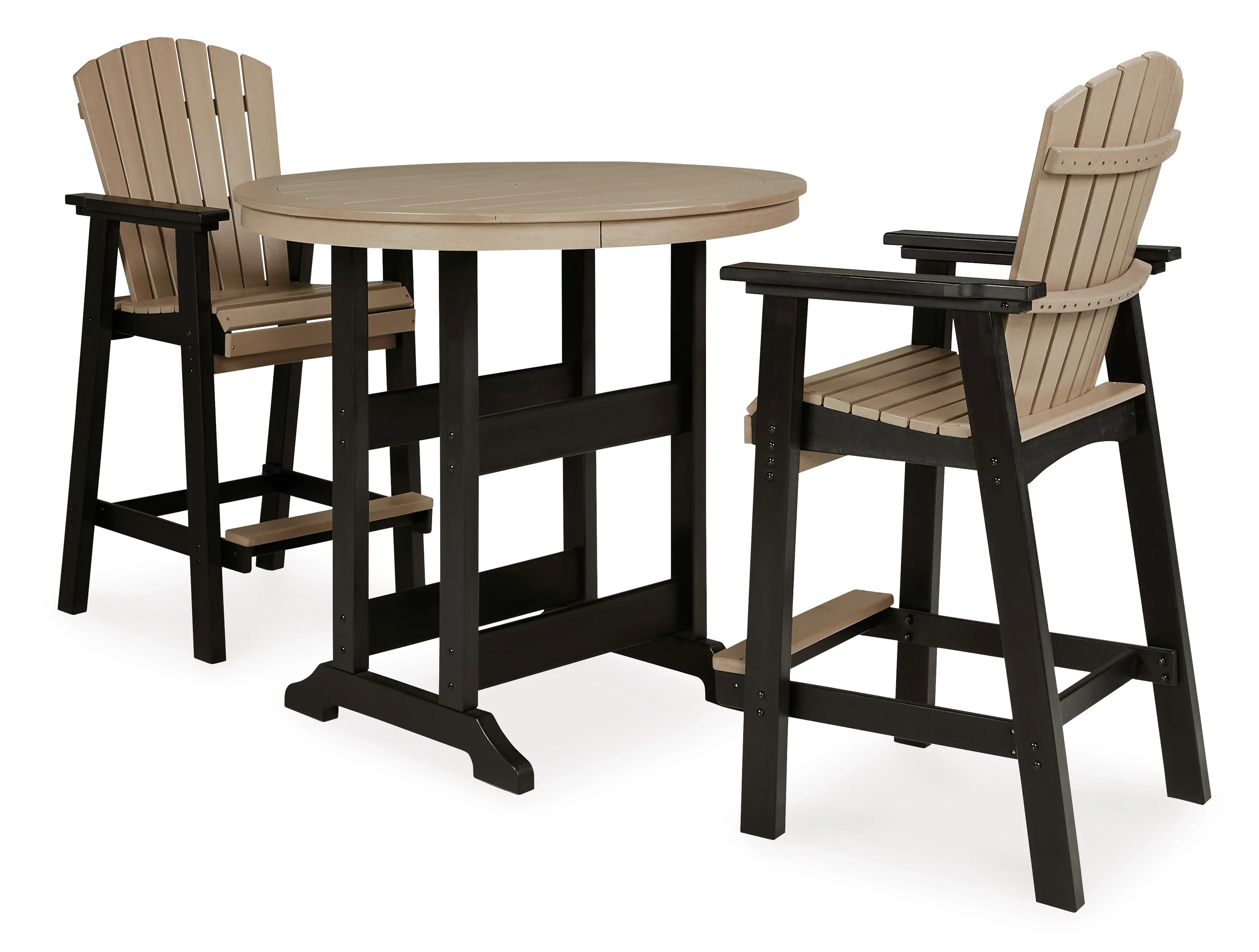 Fairen Trail Round Bar Table With Umb Opt - Image 11