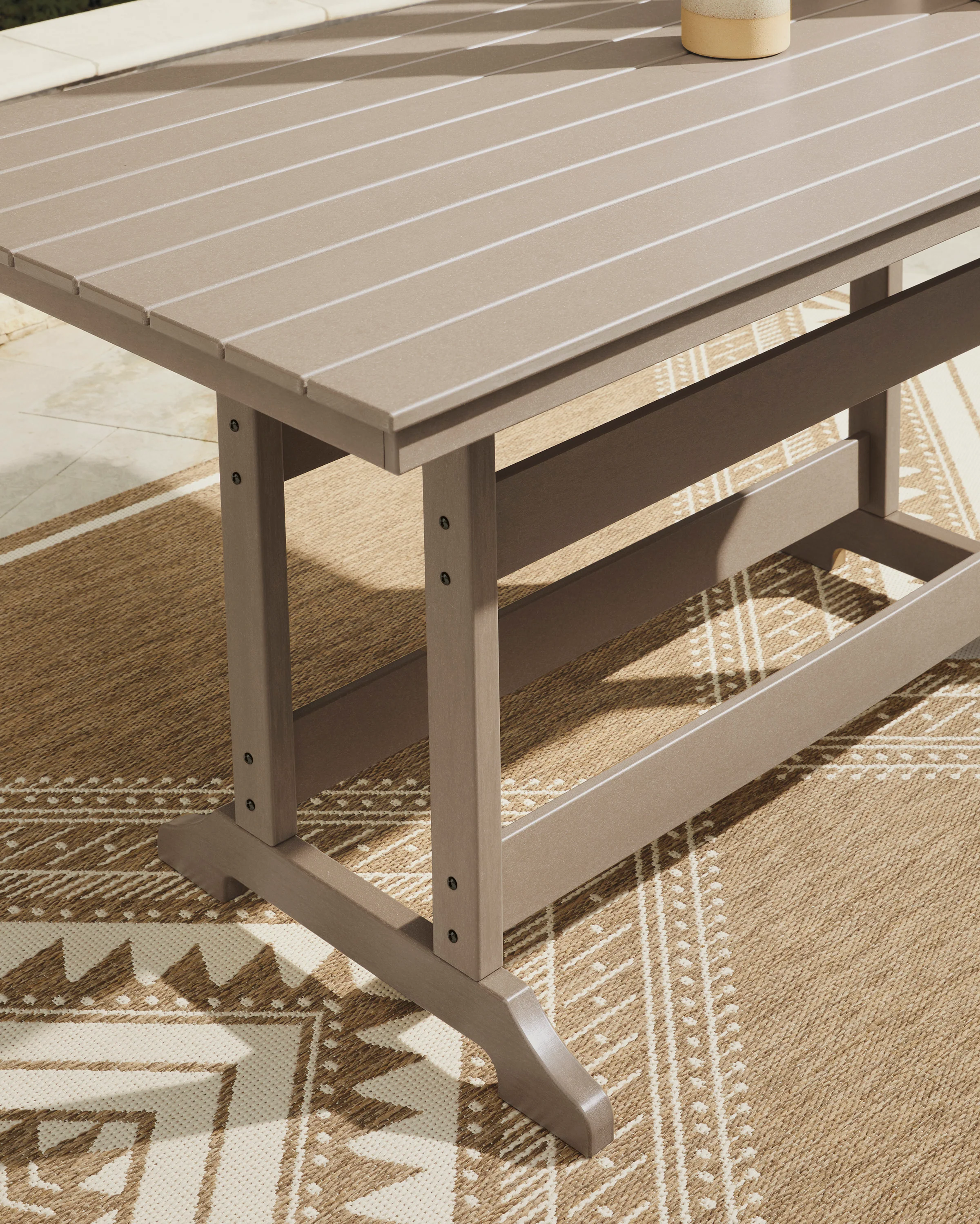 Sandy Dune Rect Counter Table With Umb Opt - Image 4