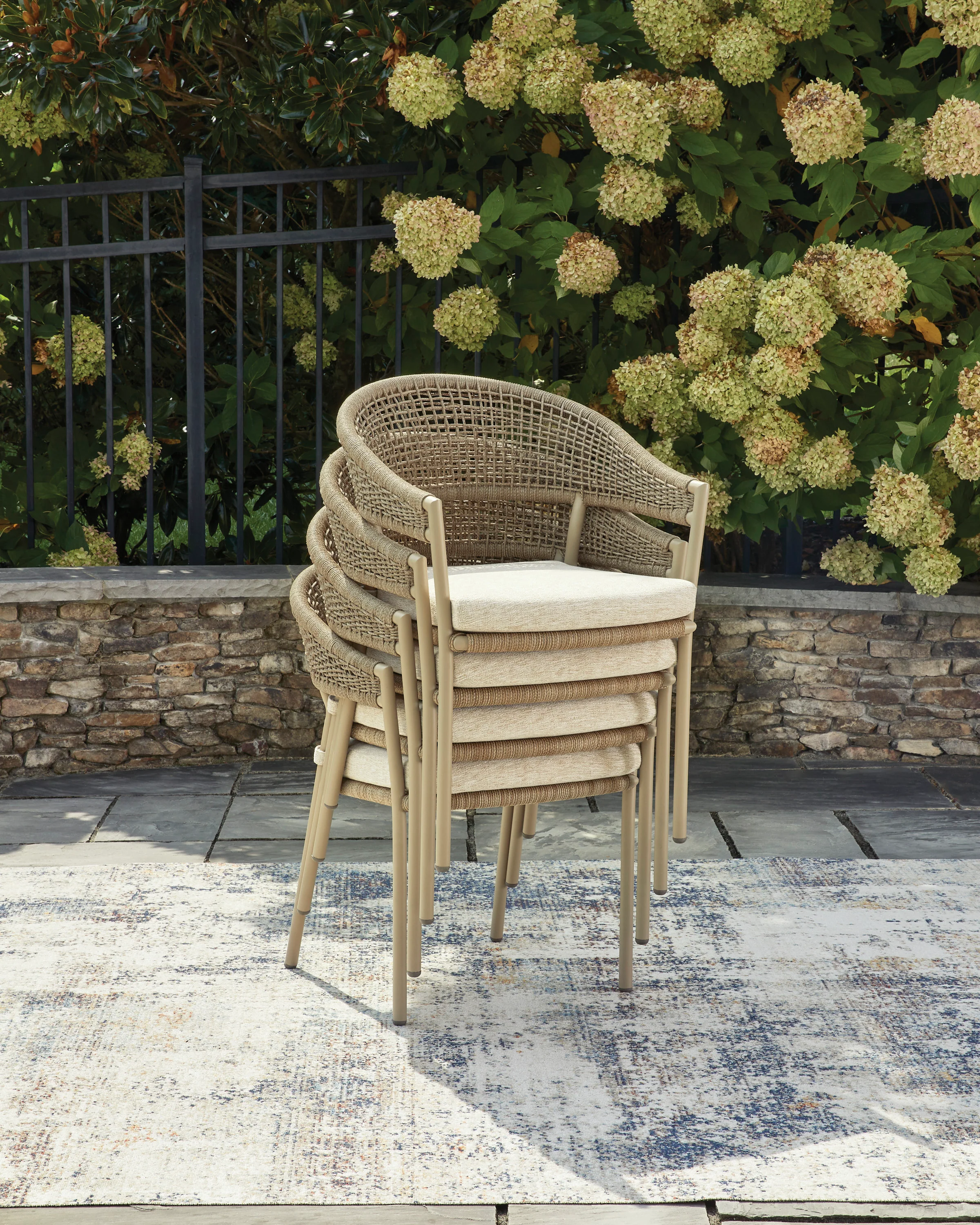 Outdoor Table Set With 4 Chairs - Image 10