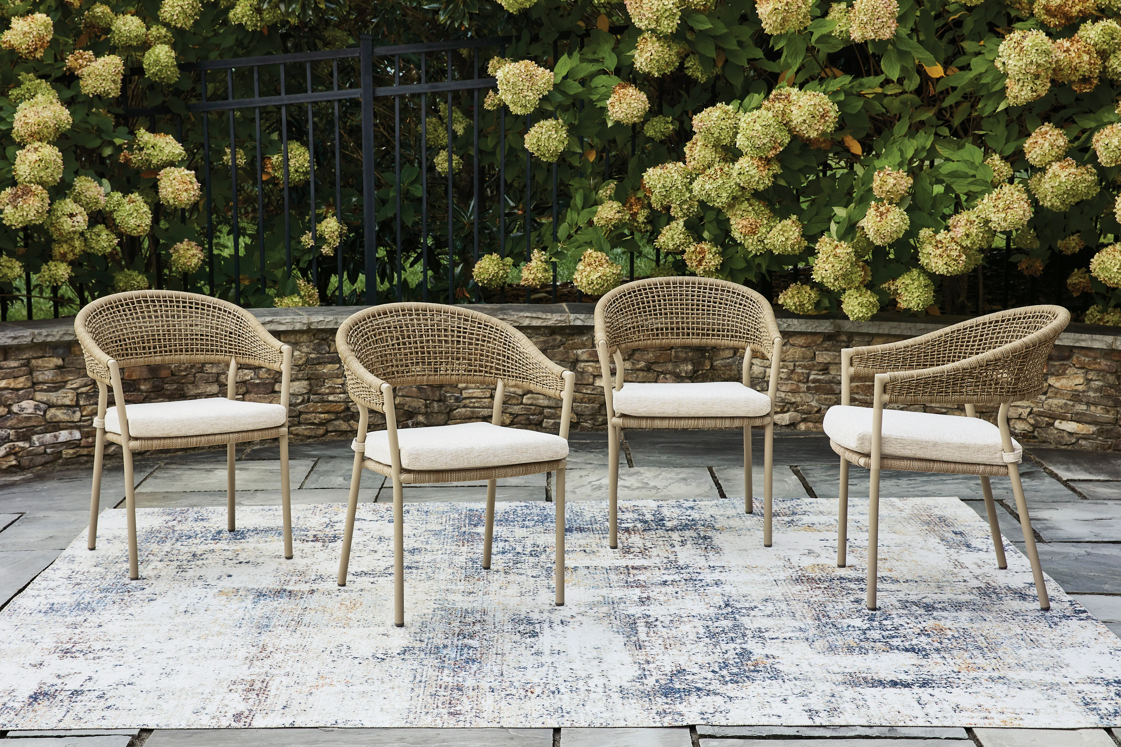 Outdoor Table Set With 4 Chairs - Image 8
