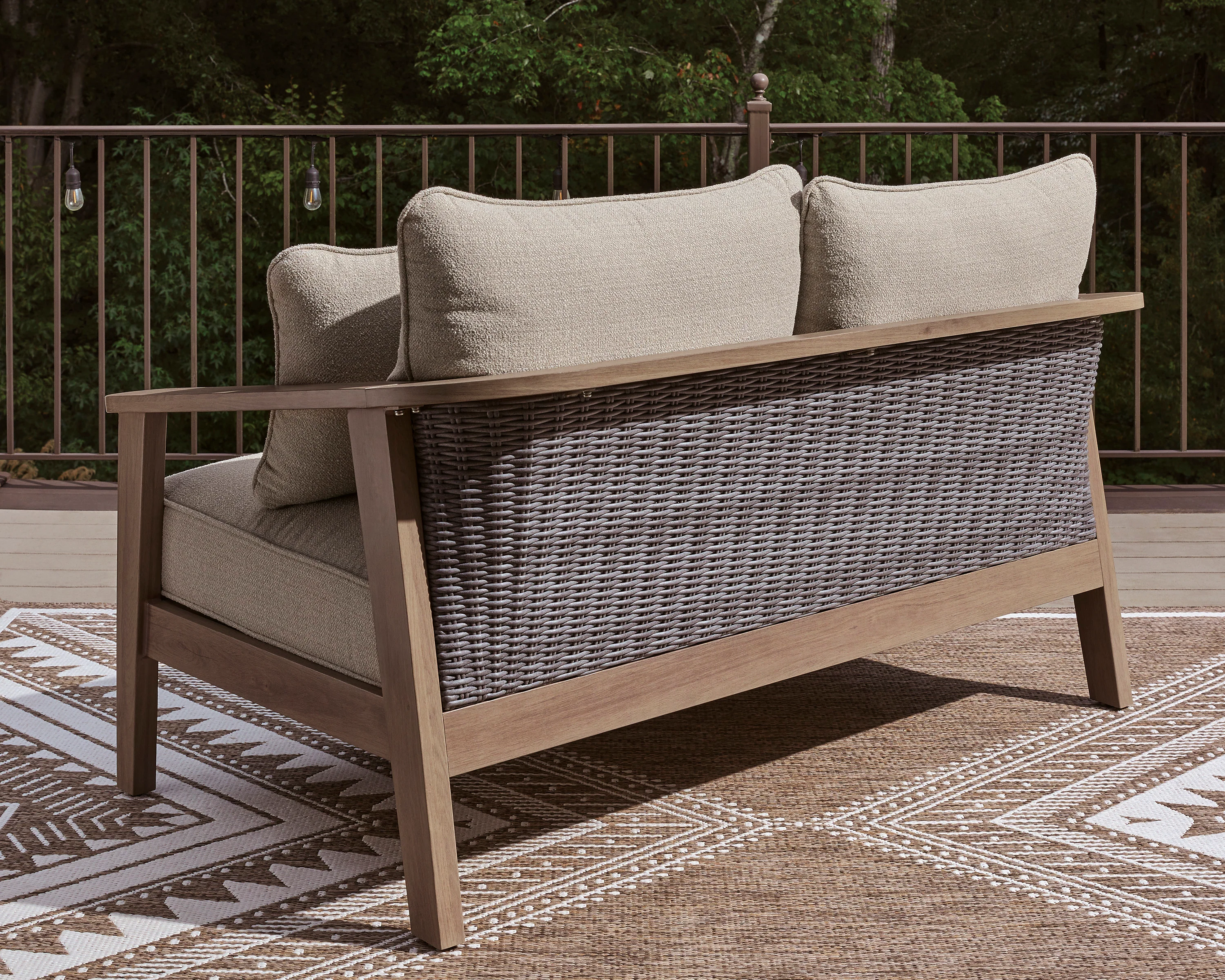 Francis Beach Outdoor Sofa Set With Cocktail Table & End Table - Image 11