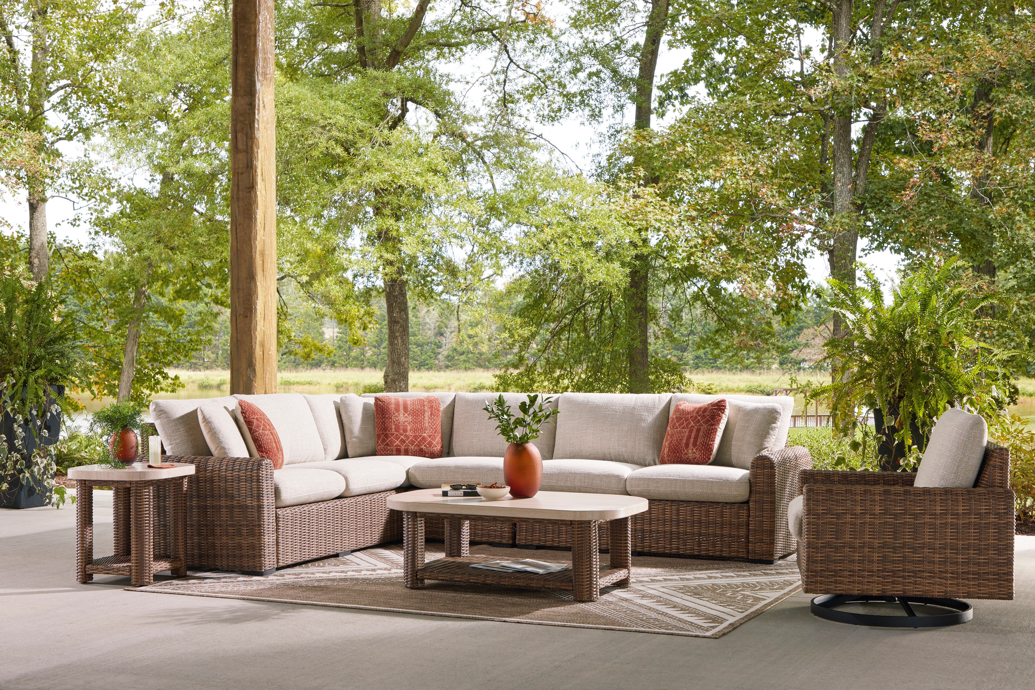Angel Island Swivel Lounge With Cushion - Image 5