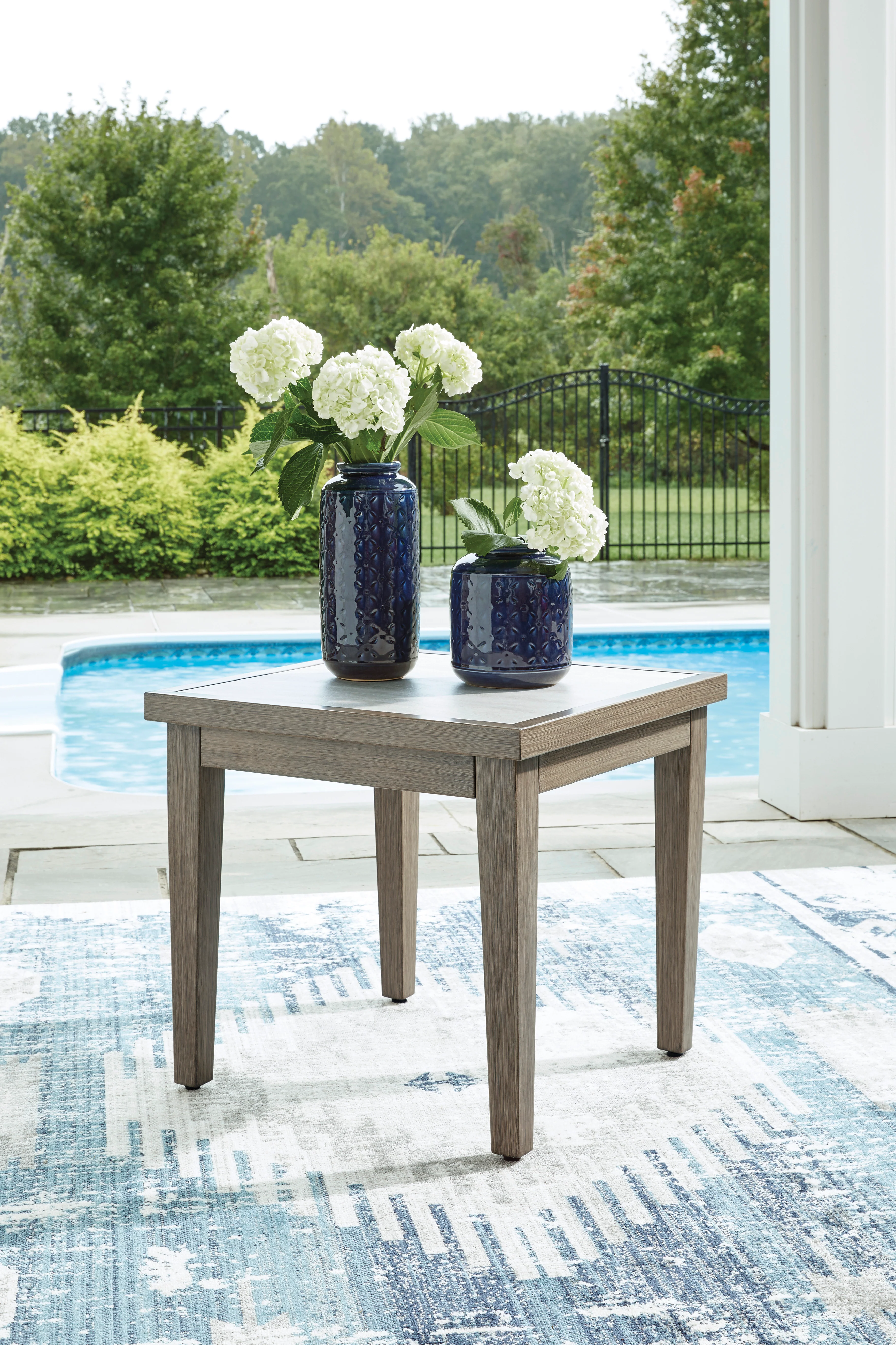 Rainier Ranch Outdoor Sofa Set With Cocktail Table & End Table - Image 11