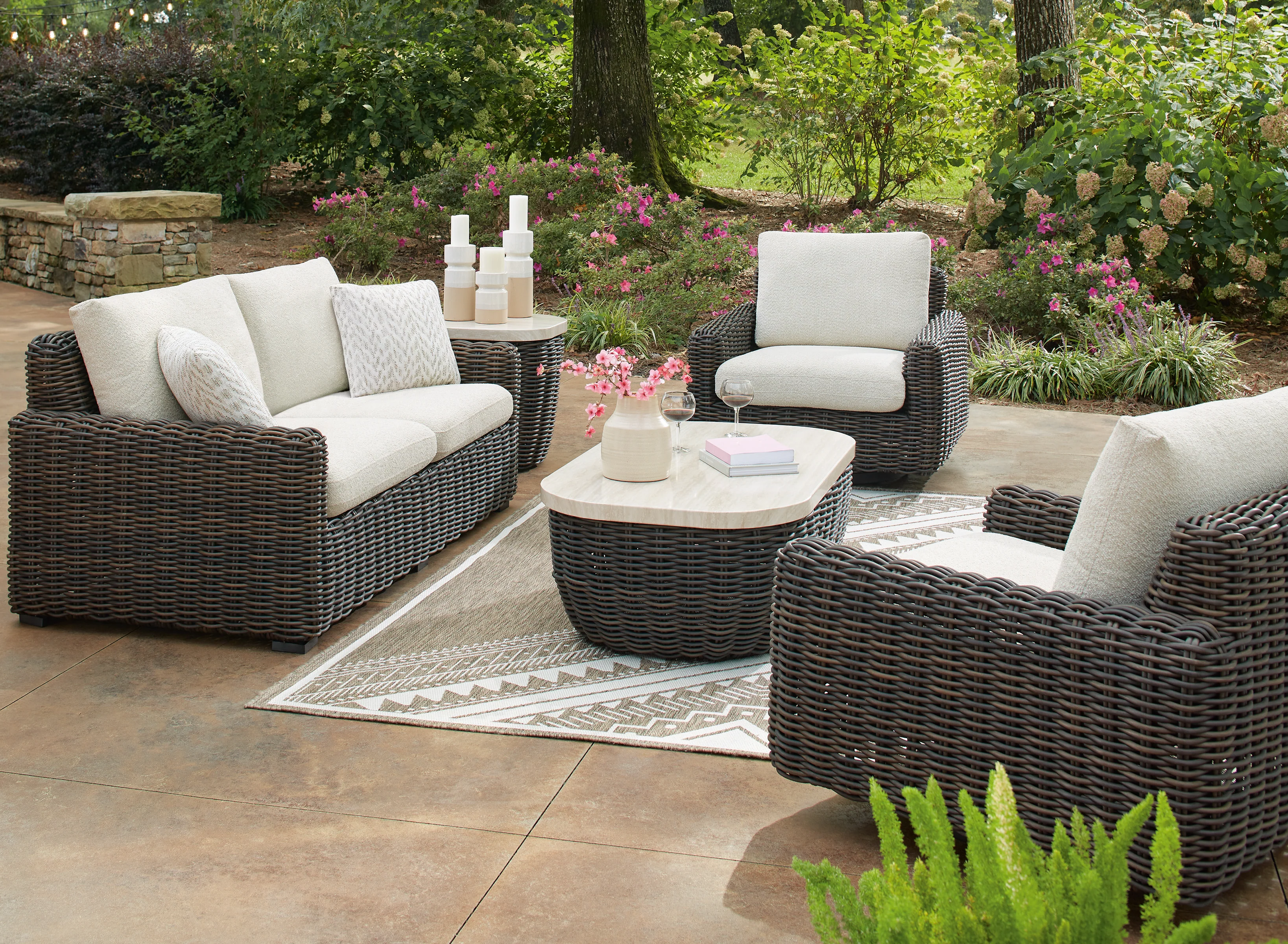 Kimora Swivel Glider Lounge With Cushion - Image 6