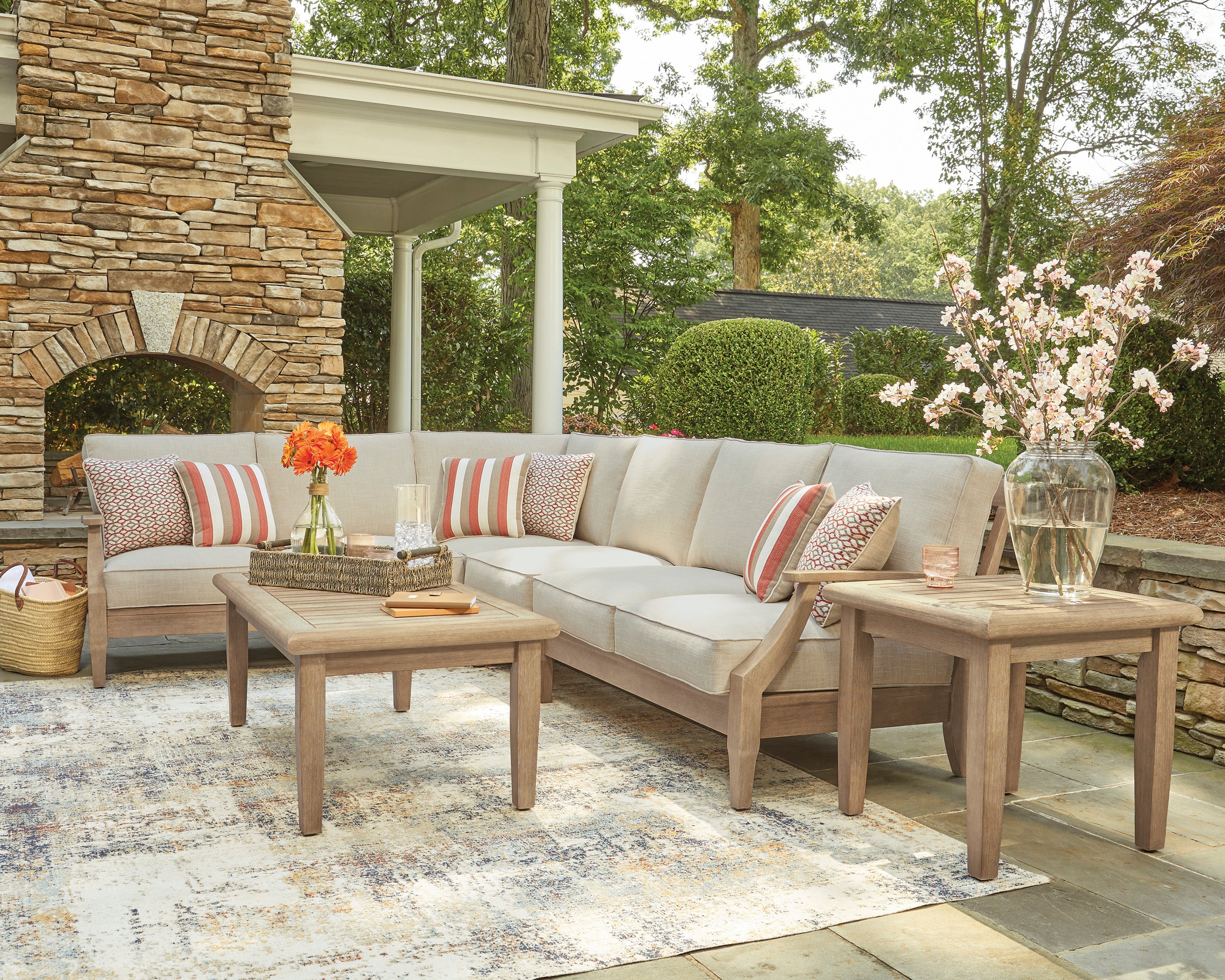 Clare View Outdoor Sectional Sofa Set - Image 3