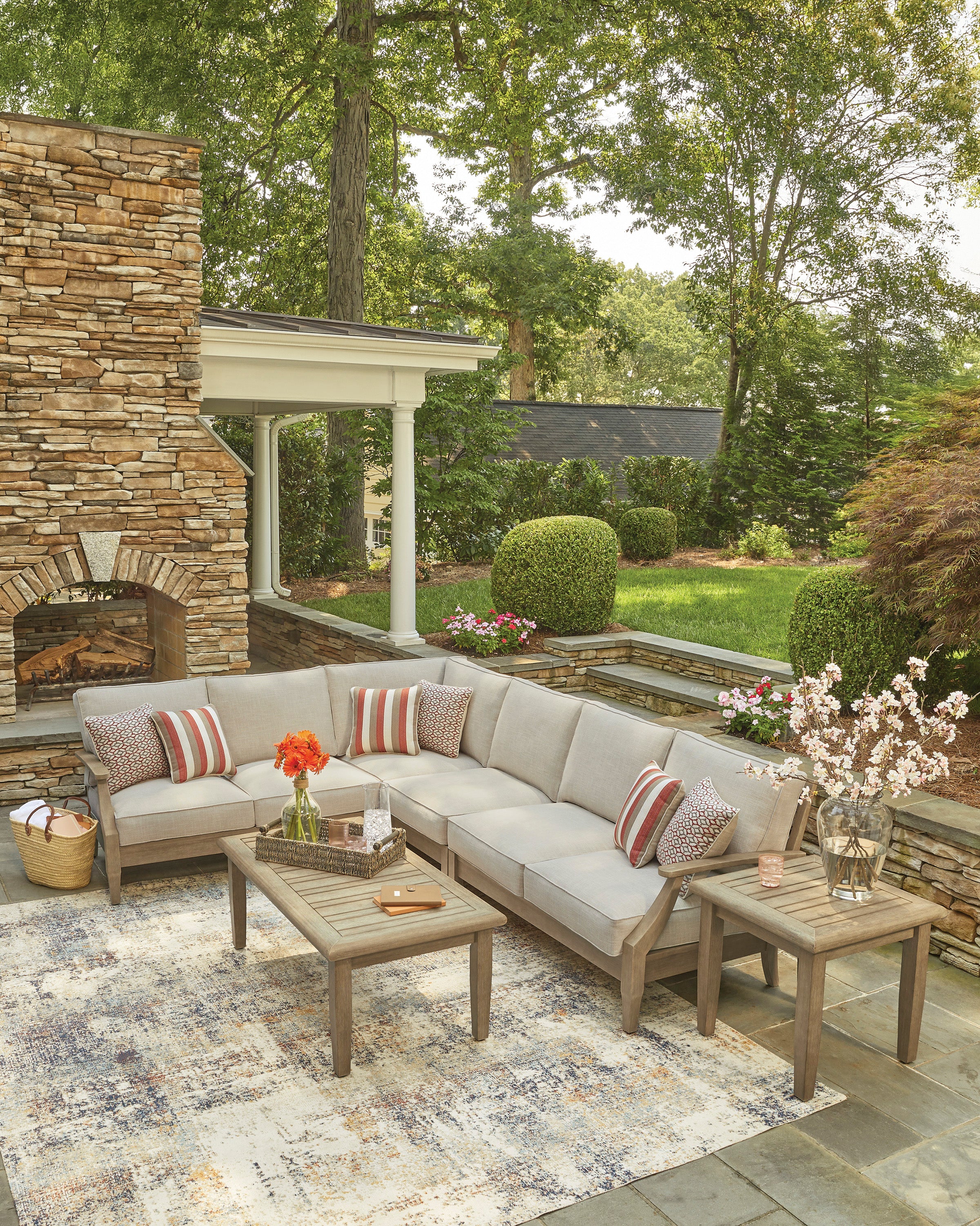 Clare View Outdoor Sectional Sofa Set - Image 4