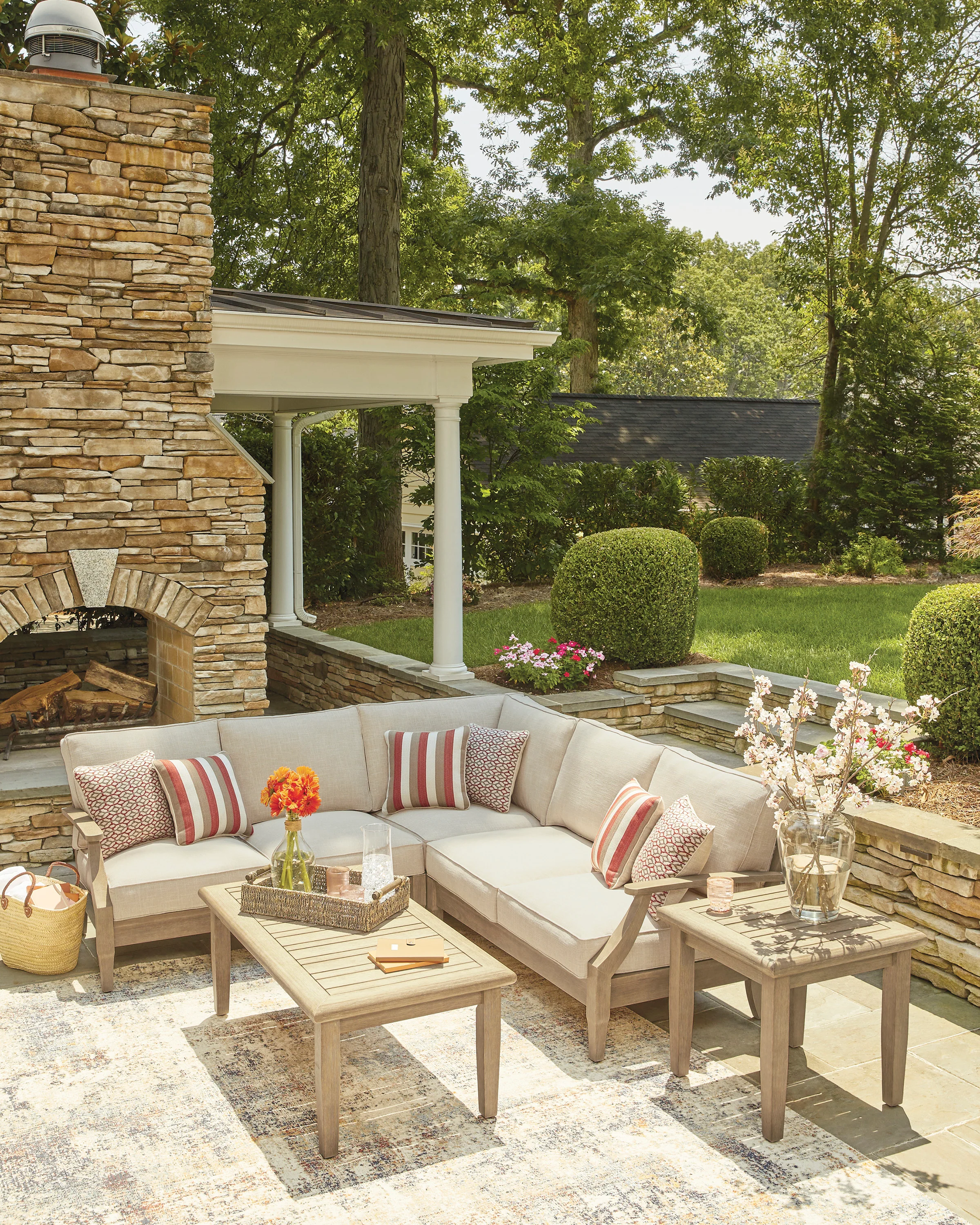 Clare View Outdoor Sectional Sofa Set - Image 5