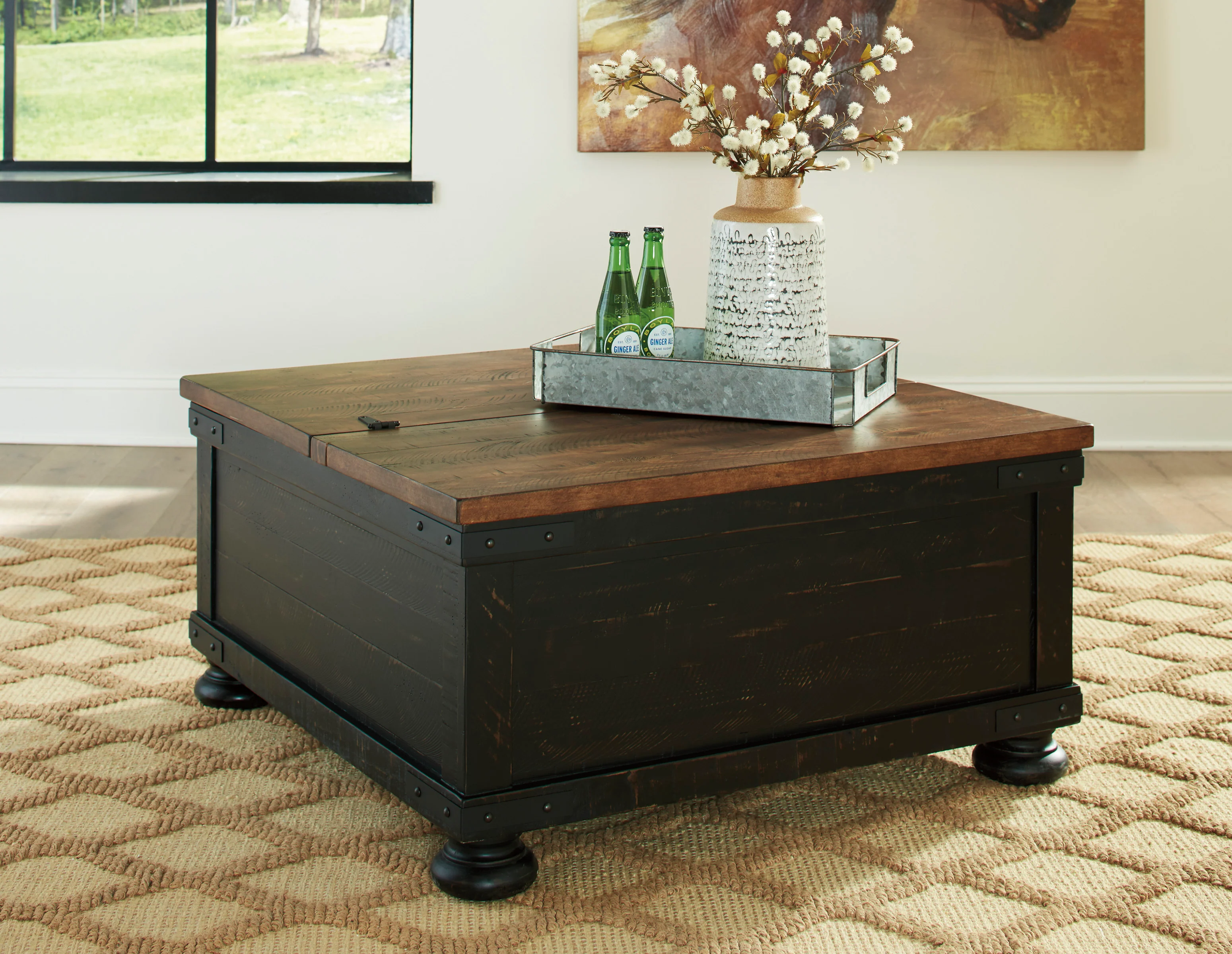 Valebeck Coffee Table Set (Lift Top Coffee Table With + 2 End Tables) - Image 2