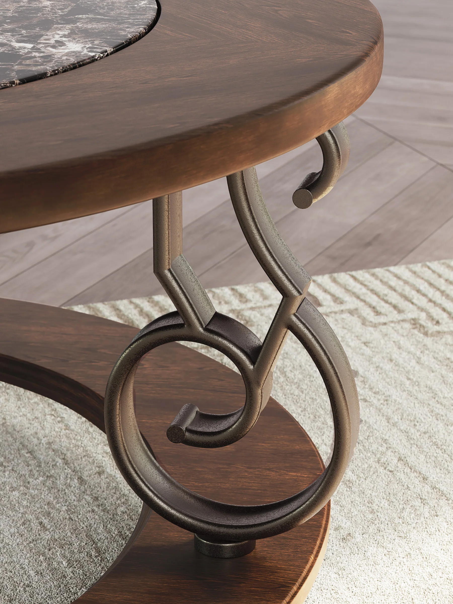 Frallyn Coffee table set ( Coffee table + 2 end tables) - Image 7
