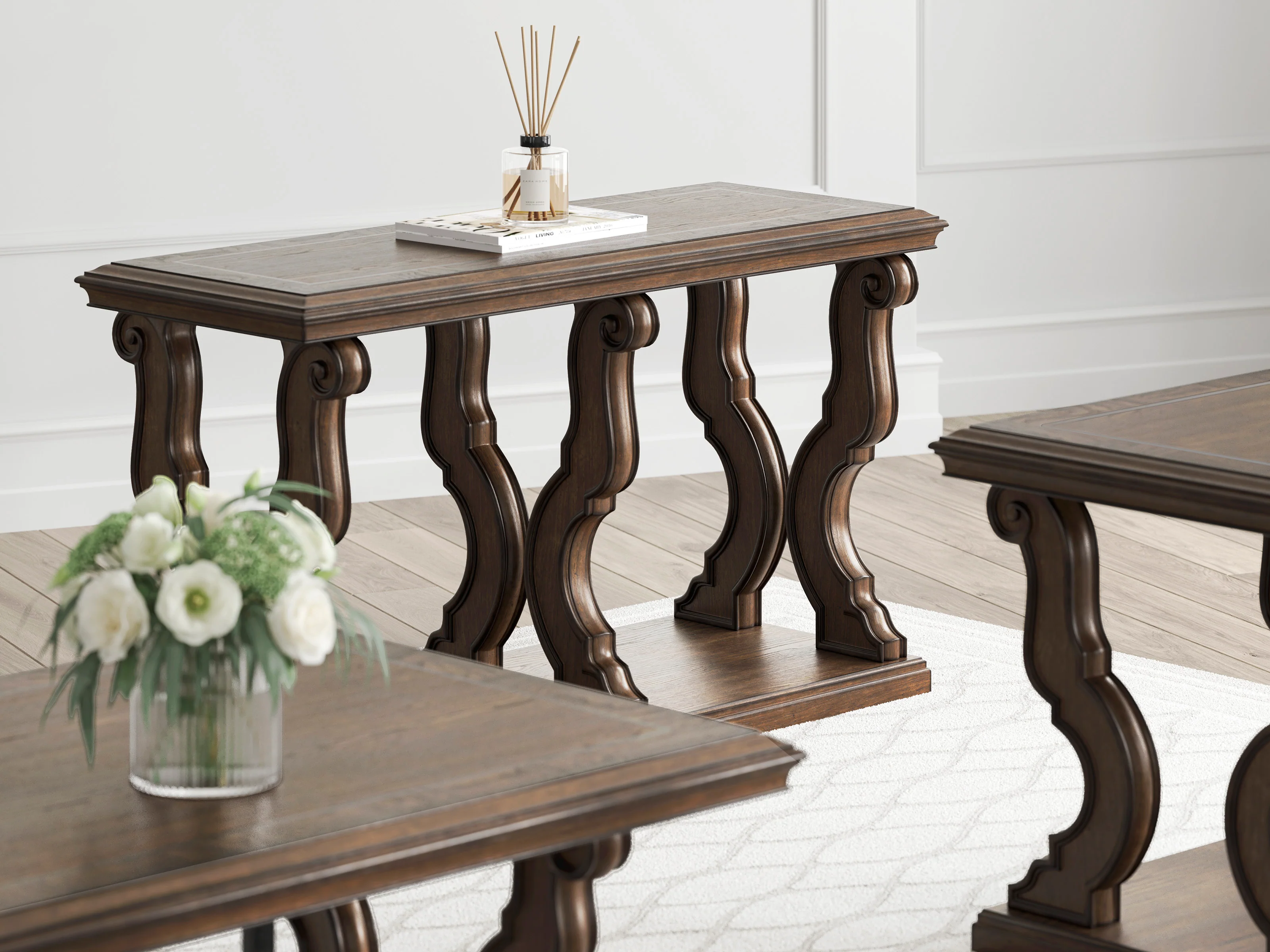 MAYLEE Coffee table set (Coffee table + 2 end tables + Sofa Table) - Image 3