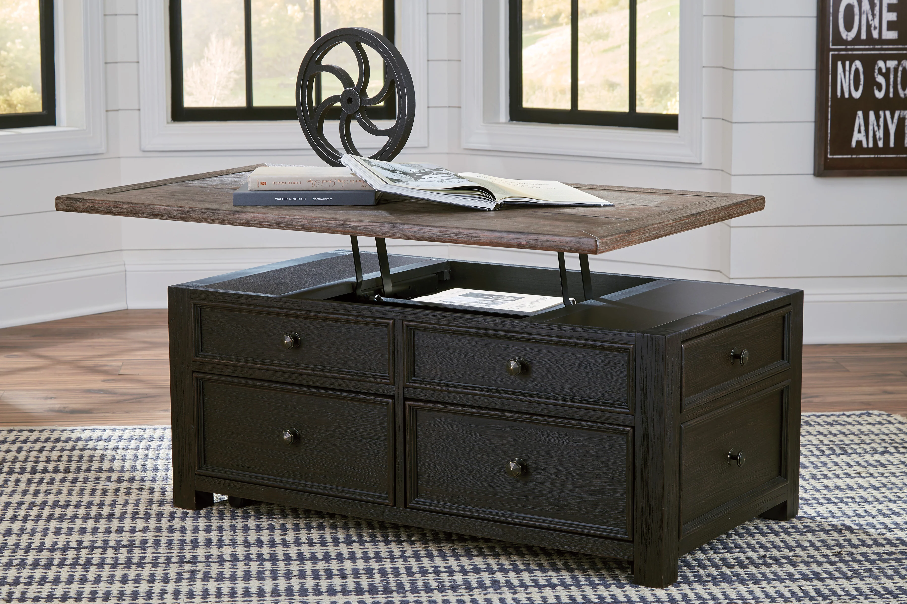 Tyler Creek Coffee Table Set (Lift Top Coffee Table + 2 End Tables)