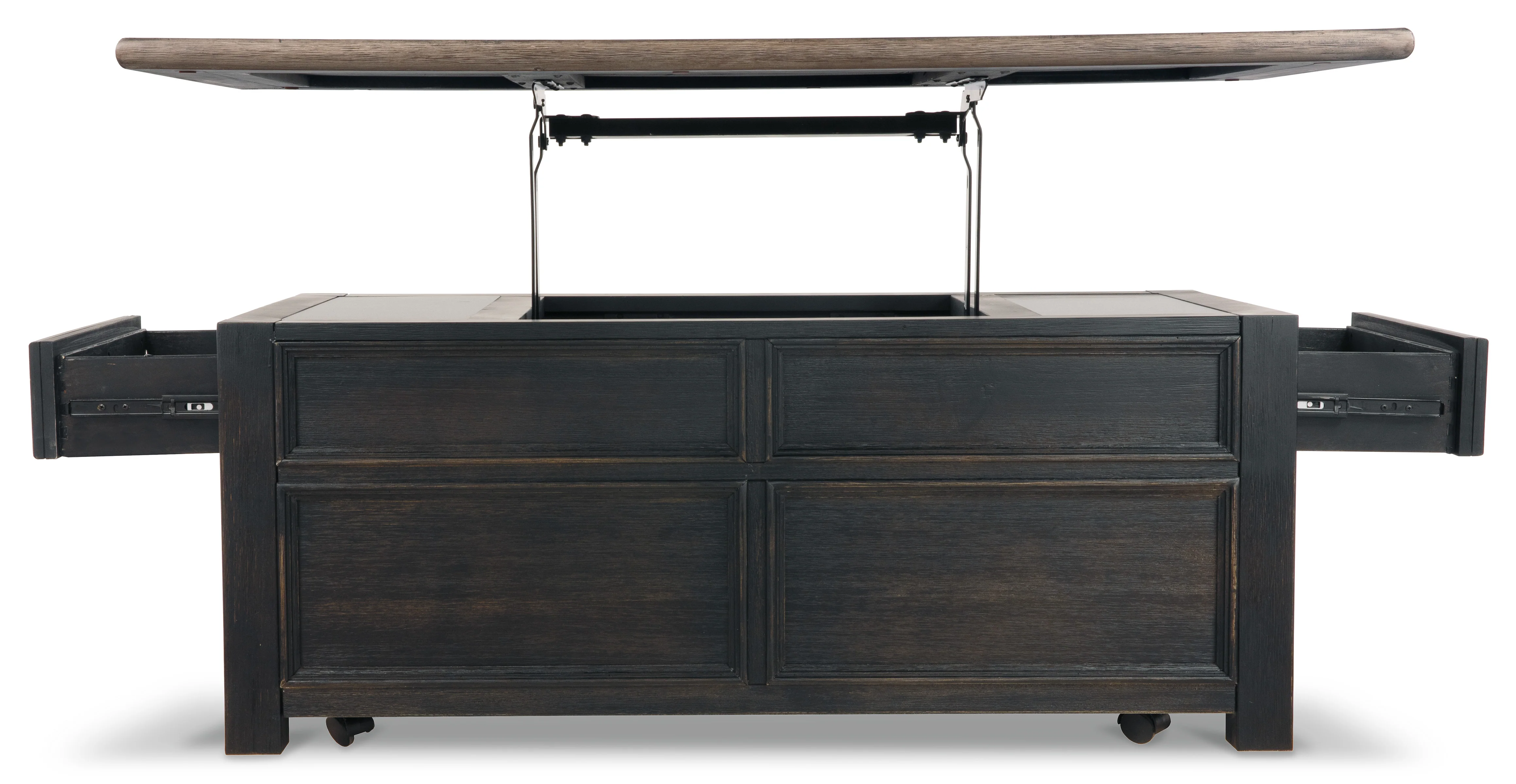 Tyler Creek Coffee Table Set (Lift Top Coffee Table + 2 End Tables) - Image 6