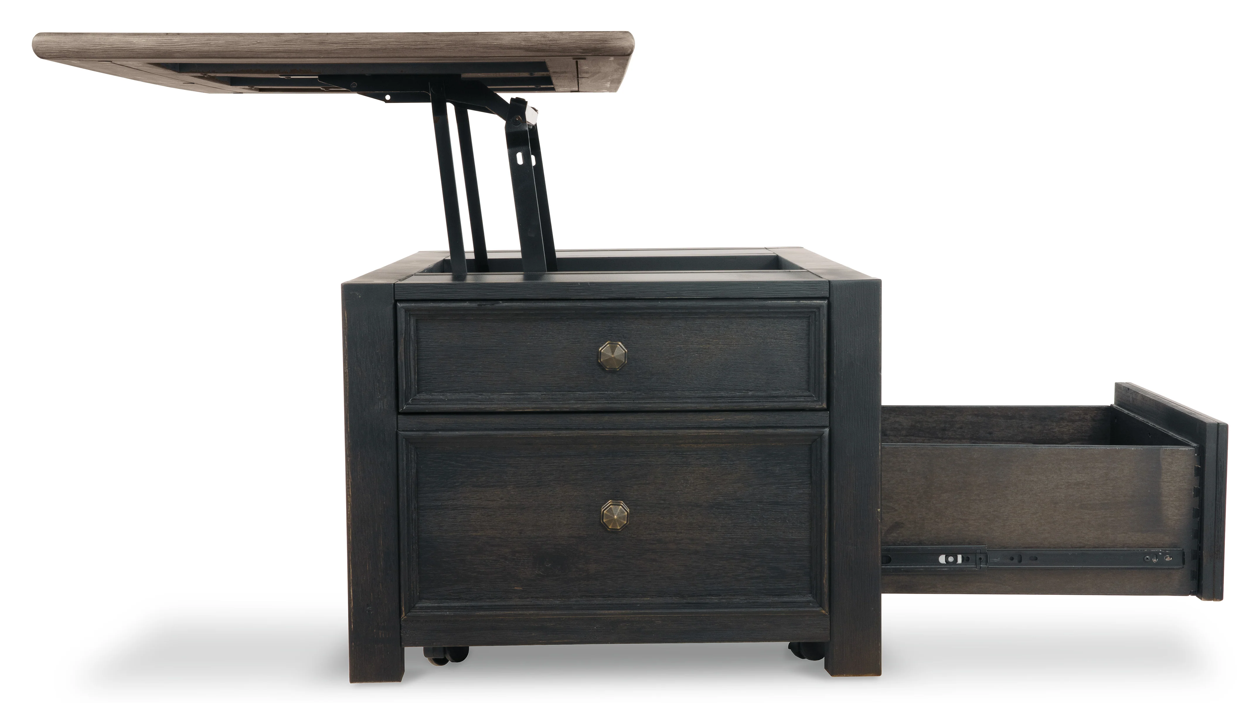 Tyler Creek Coffee Table Set (Lift Top Coffee Table + 2 End Tables) - Image 9