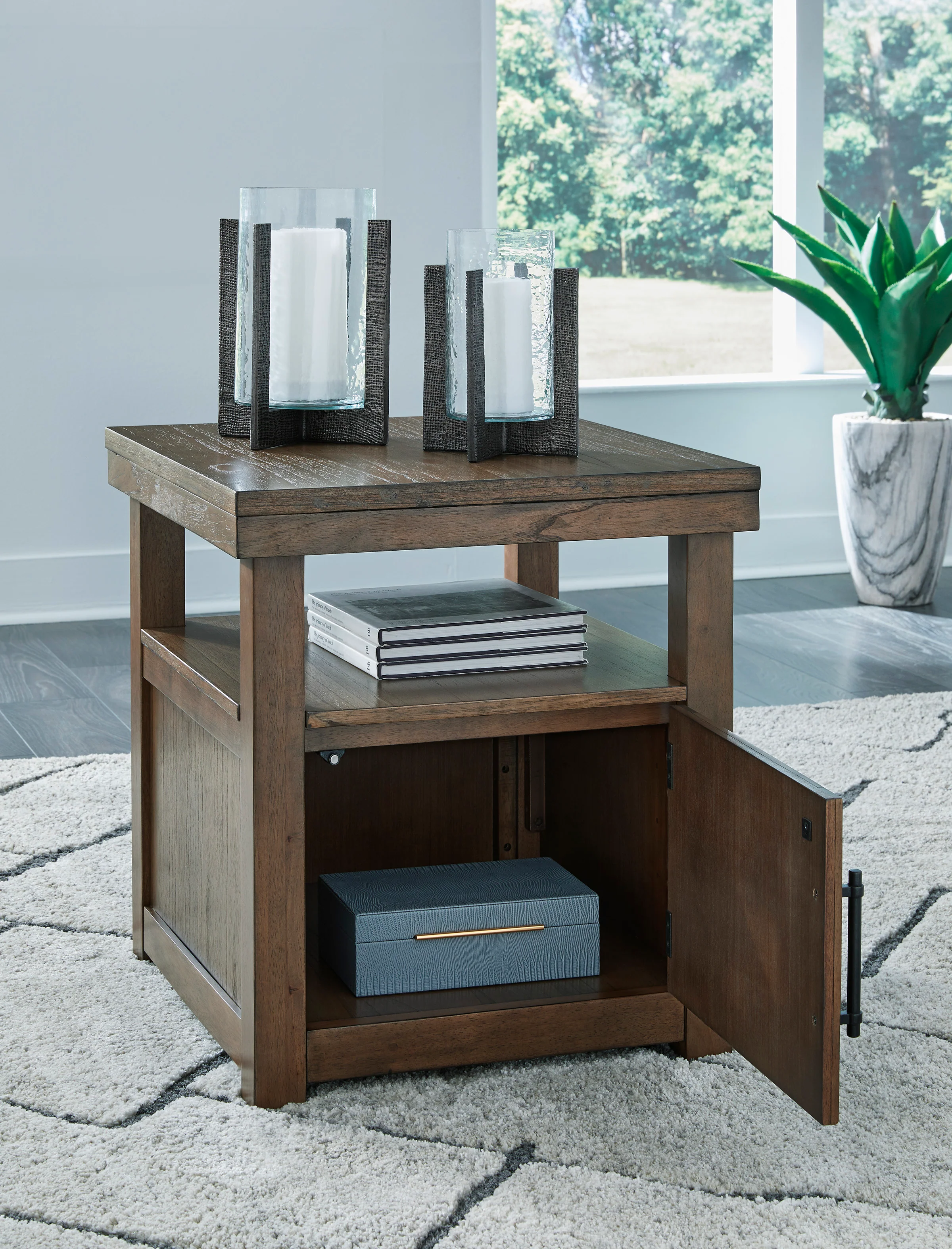 Boardernest Coffee Table Set (Coffee Table With 4 Stools + 2 End Tables) - Image 12