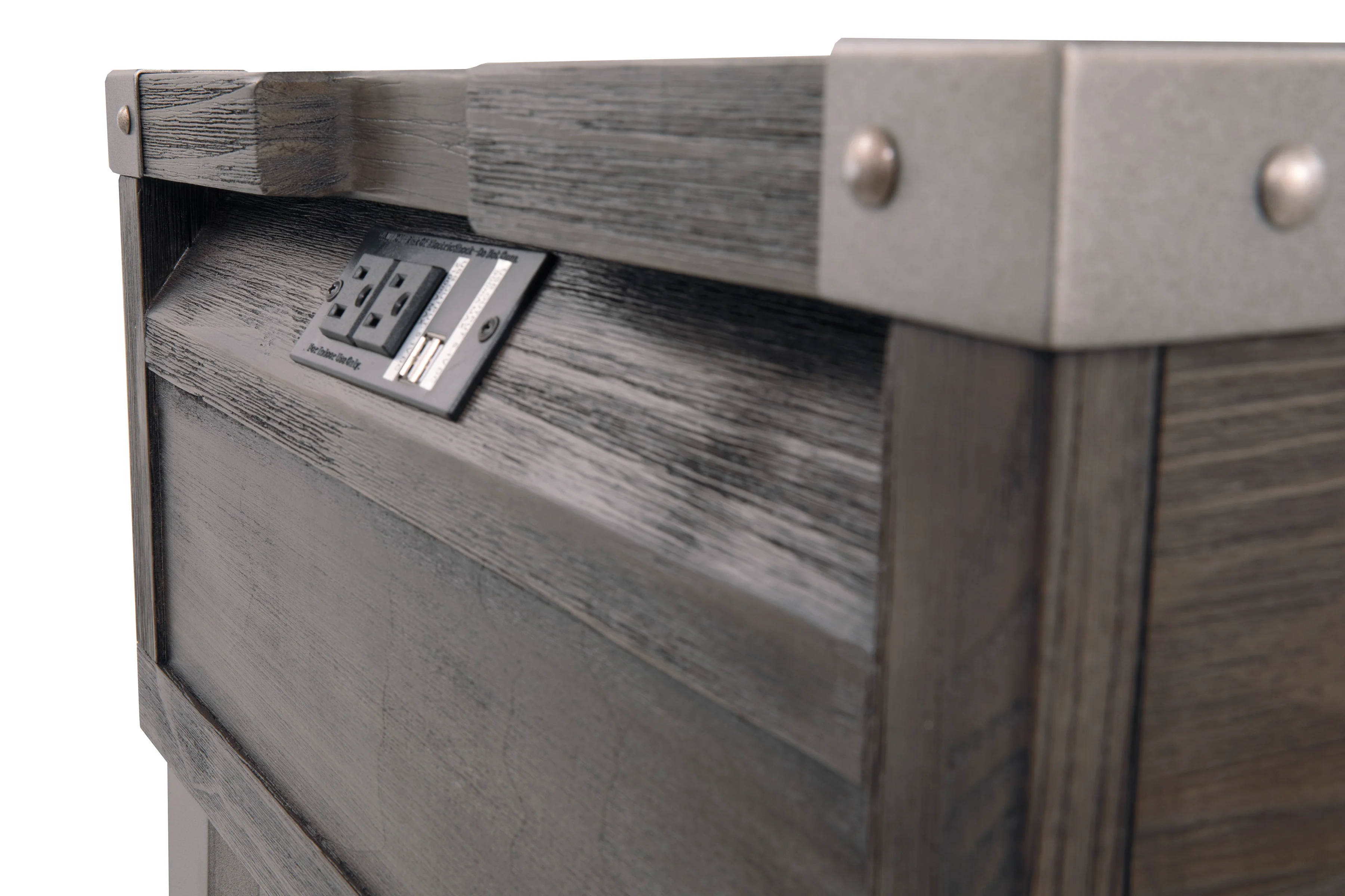 Todoe End Table With USB Ports & Outlets - Image 6