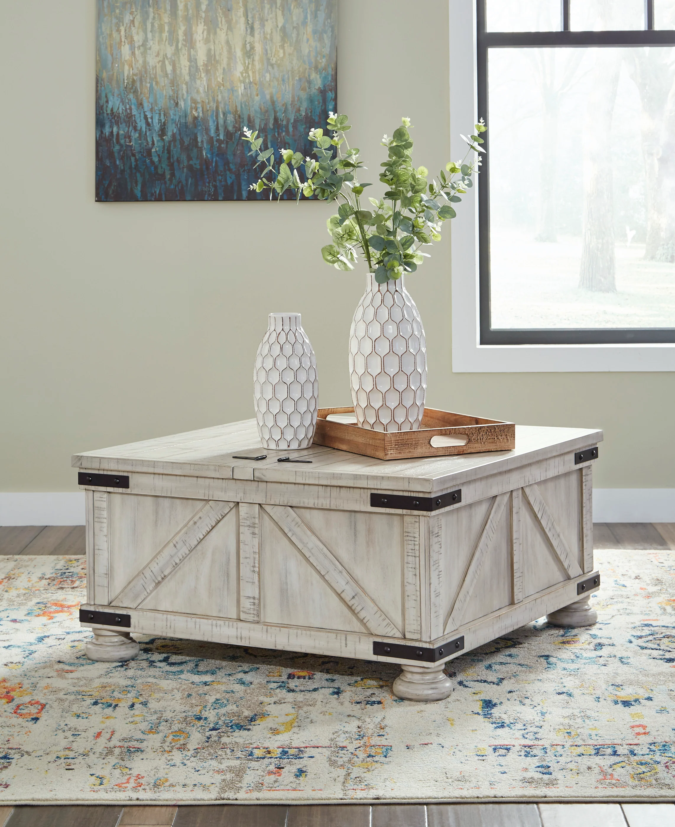 CARYNHURST Coffee table set (Coffee table + 2 end tables) - Image 4