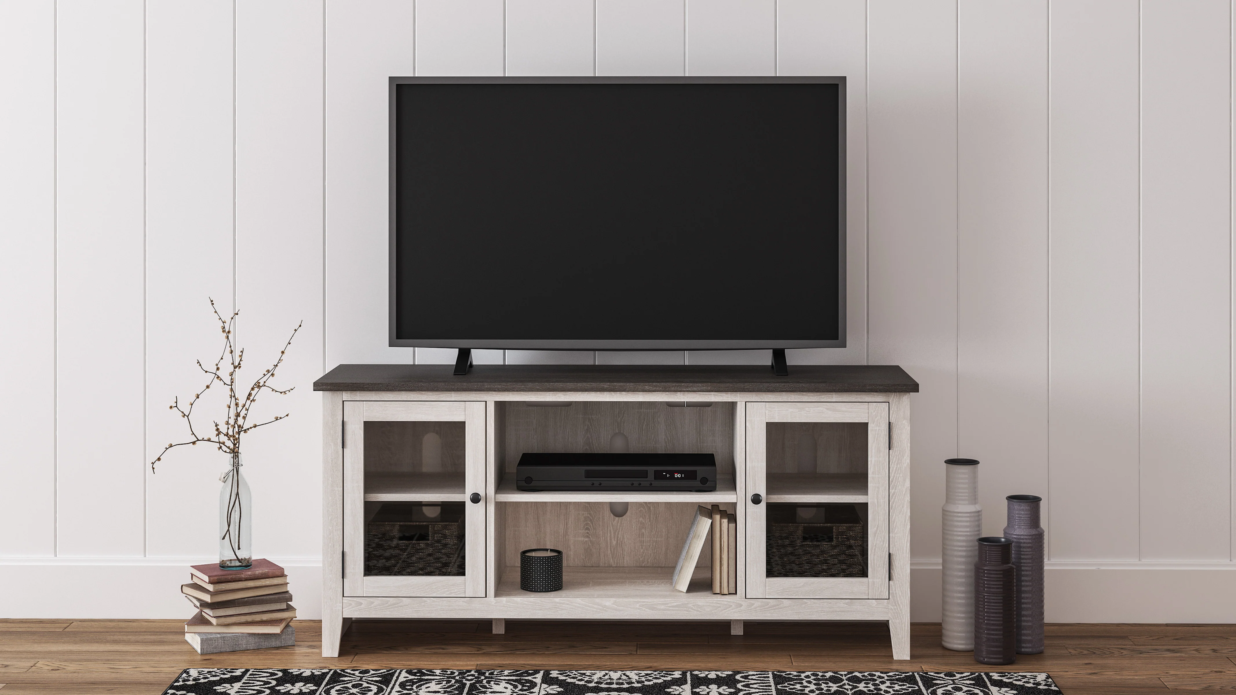 Dorrinson LG TV Stand With Fireplace Option