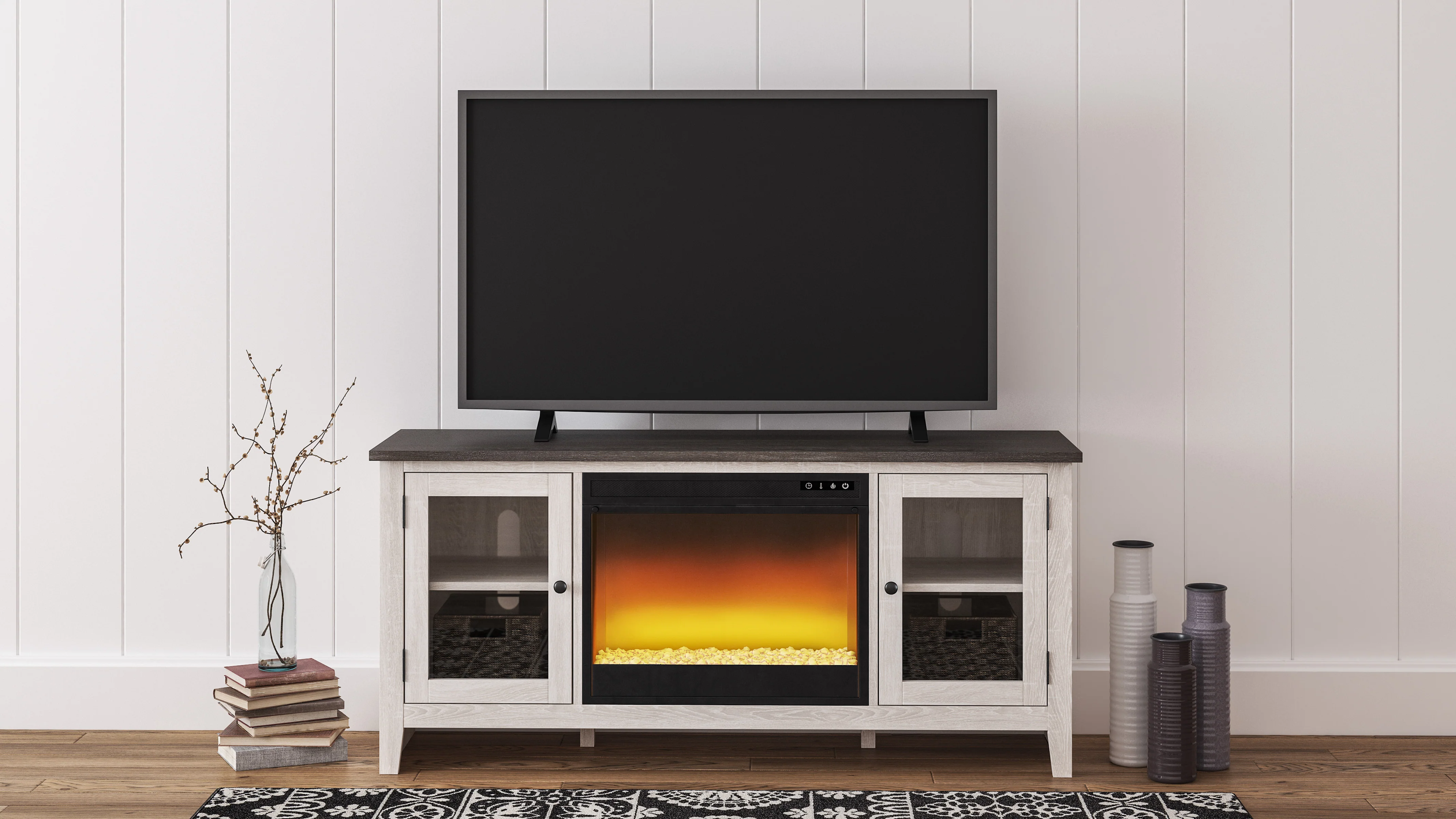Dorrinson LG TV Stand With Fireplace Option - Image 12