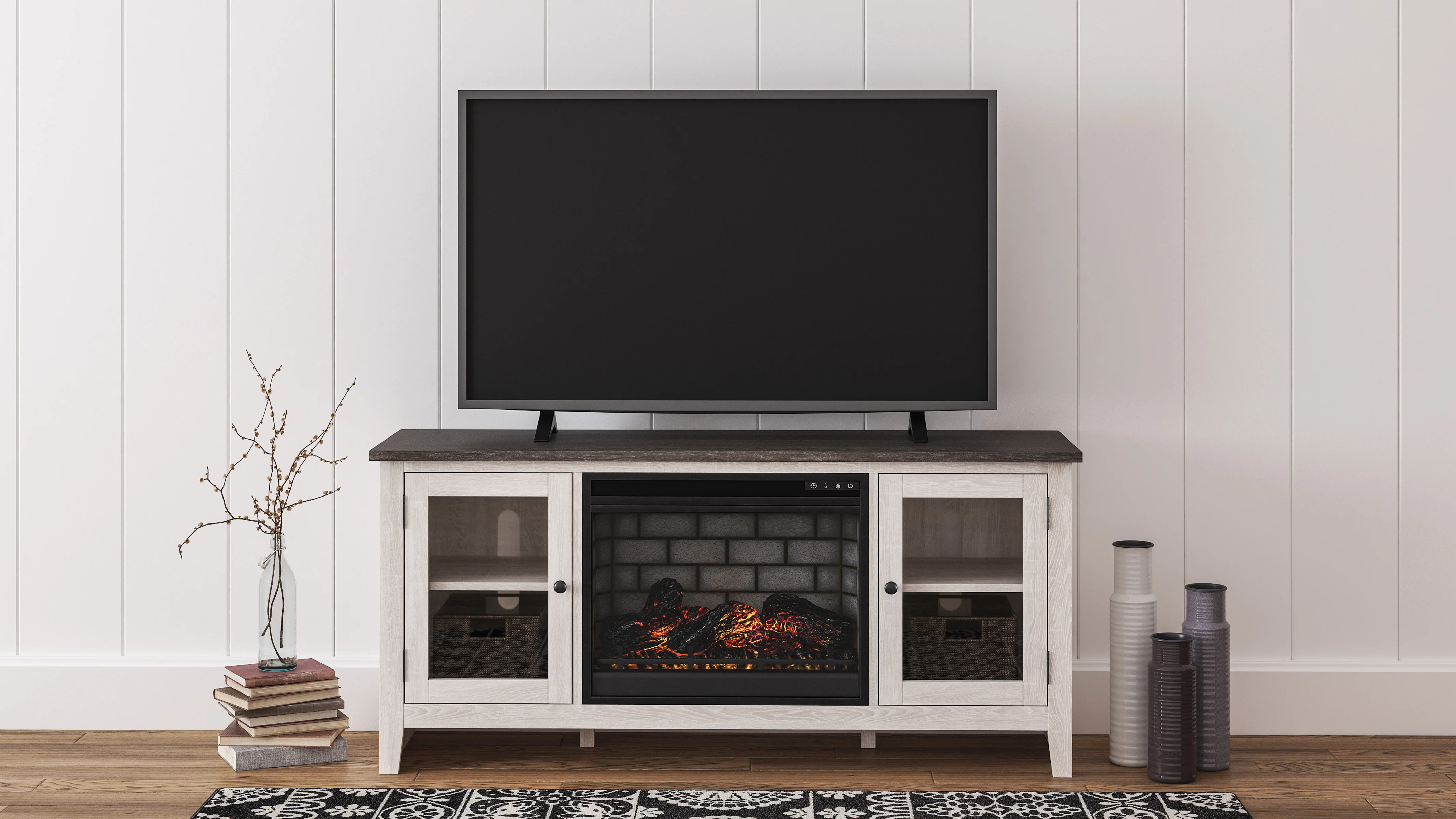 Dorrinson LG TV Stand With Fireplace Option - Image 13
