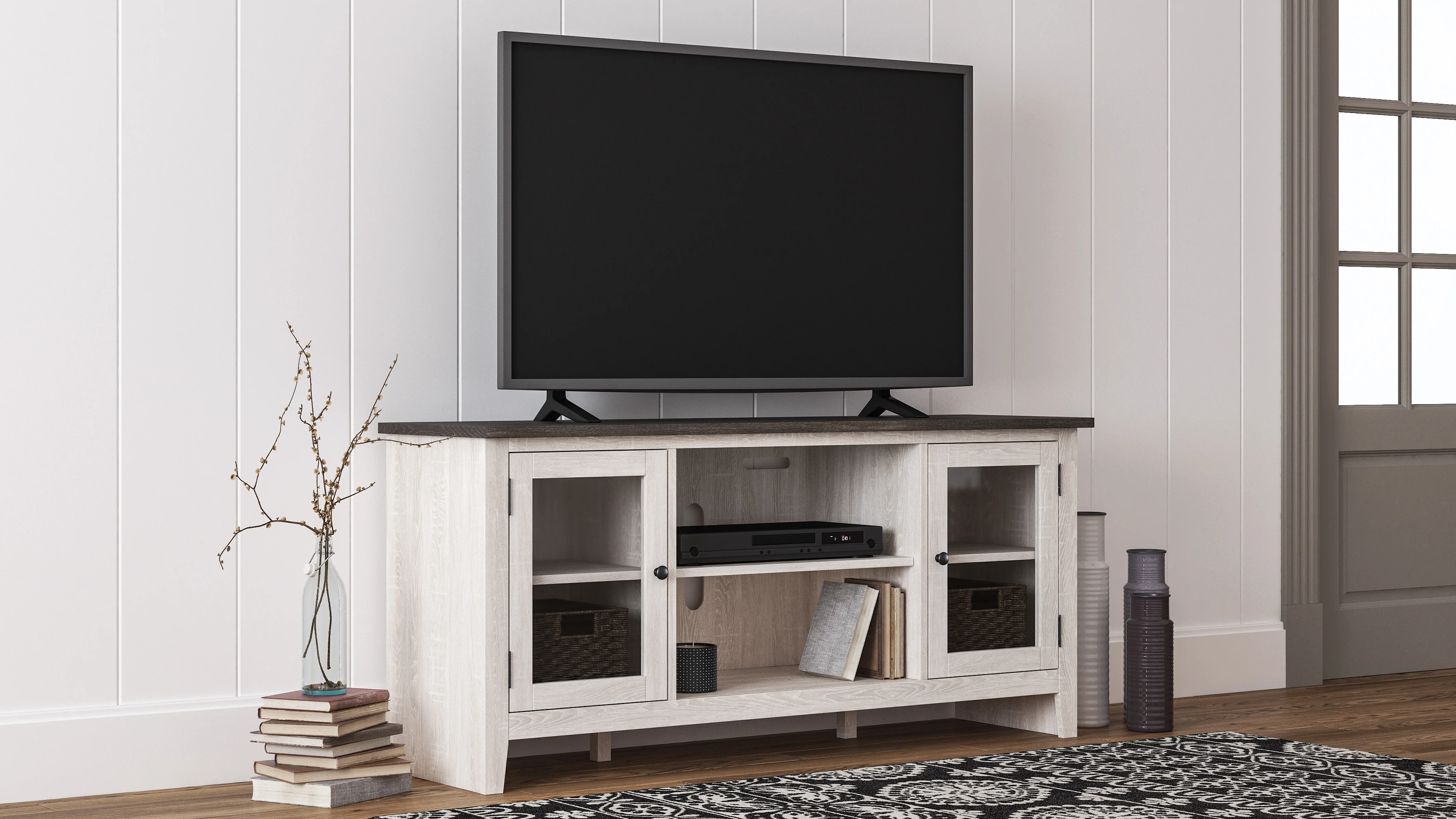 Dorrinson LG TV Stand With Fireplace Option - Image 6