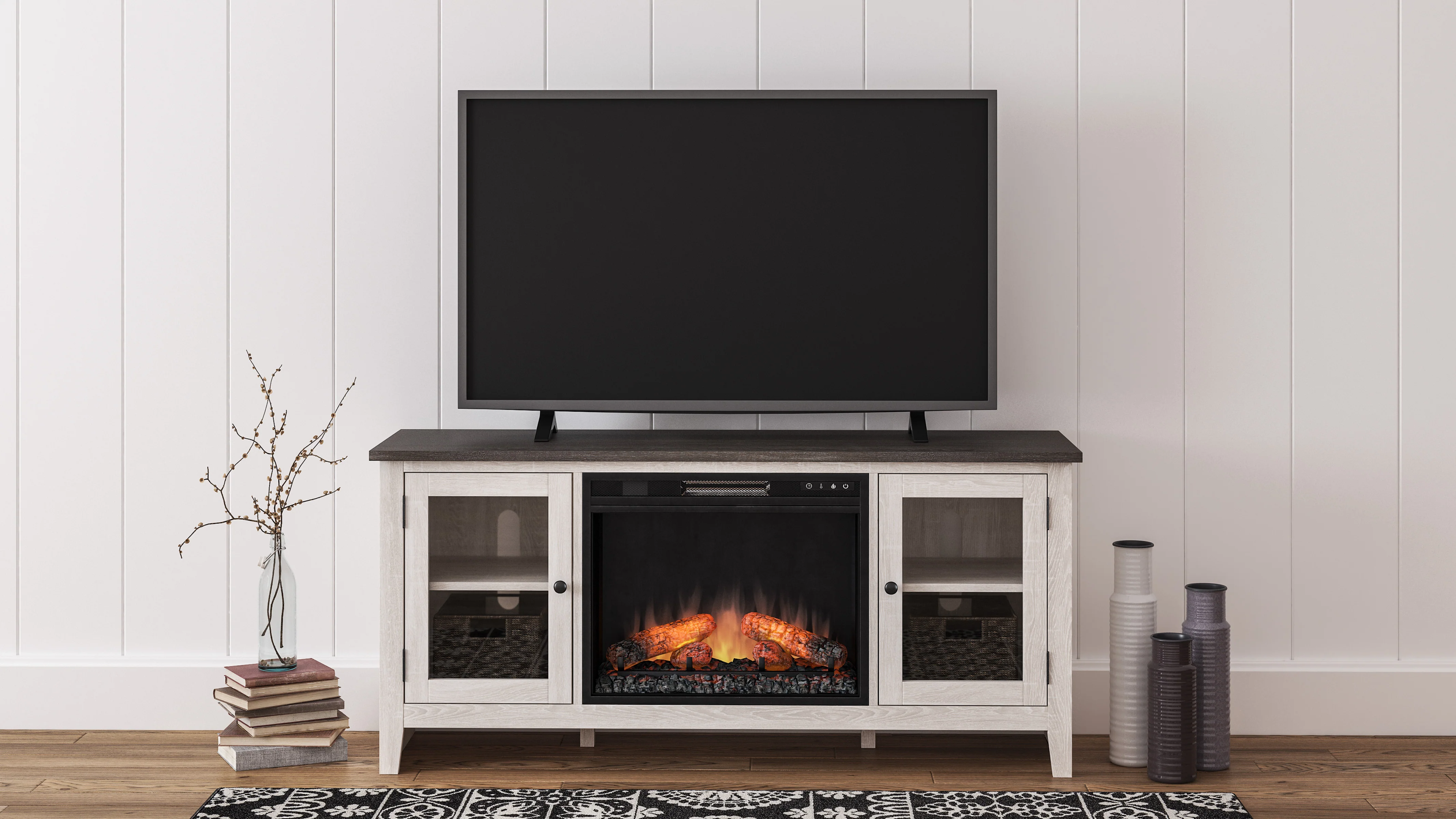 Dorrinson LG TV Stand With Fireplace Option - Image 9